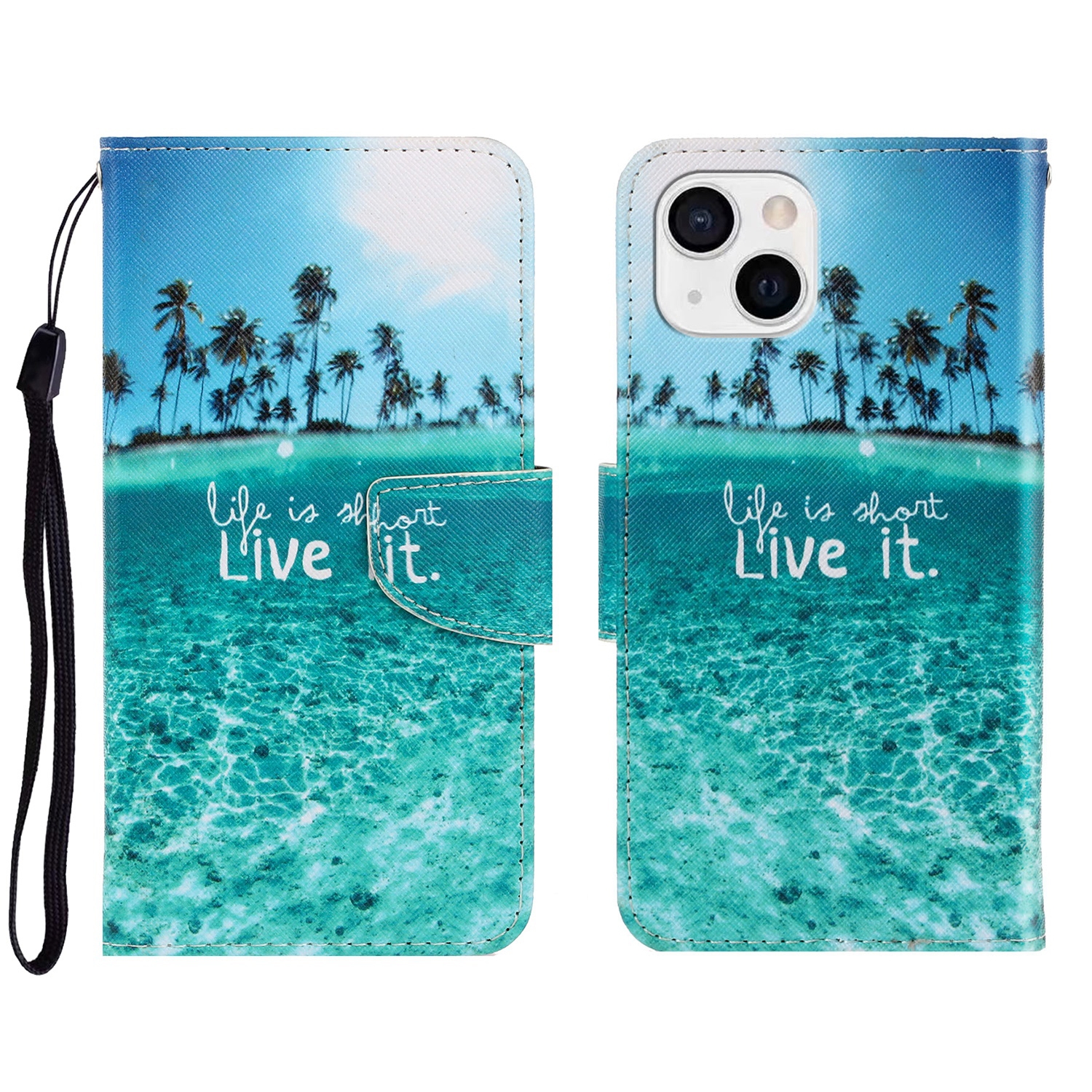 For iPhone 13 mini 3D Colored Drawing Horizontal Flip Leather Phone Case (Coconut Tree) For iPhone 13 mini 3D Colored Drawing Horizontal Flip Leather Phone Case (Coconut Tree)