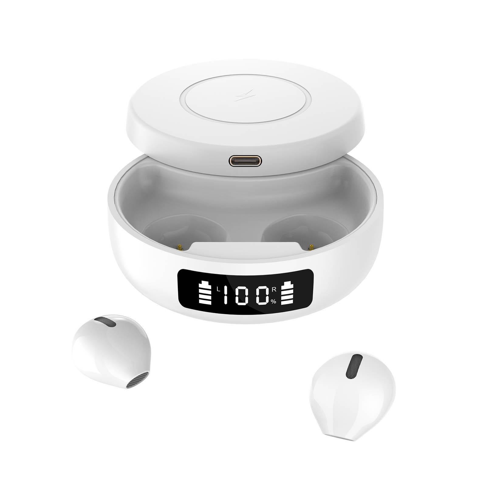 X6WS Mini Noise Reduction Digital Display TWS Wireless Bluetooth Earphone(White) X6WS Mini Noise Reduction Digital Display TWS Wireless Bluetooth Earphone(White)
