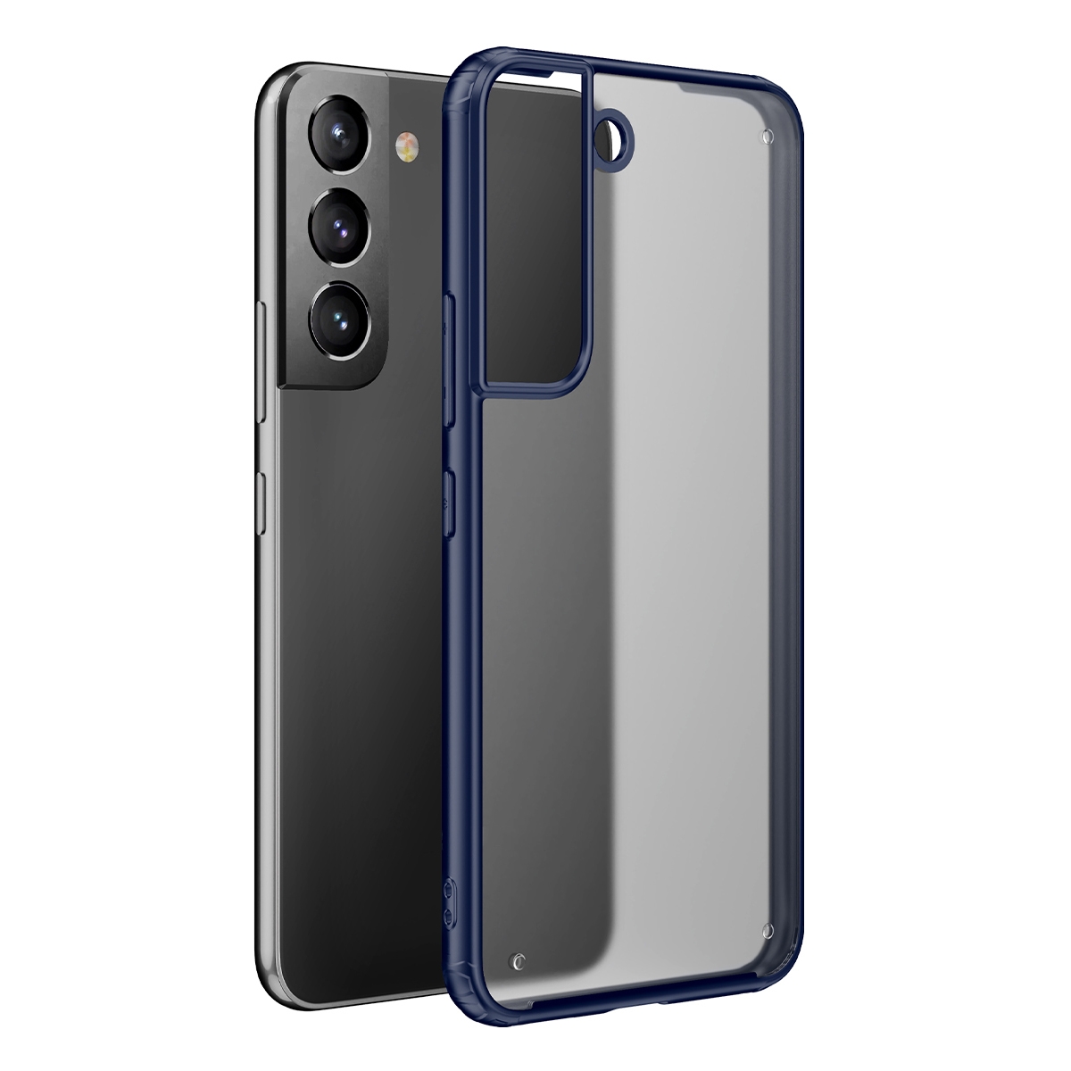 For Samsung Galaxy S22 5G Four-corner Shockproof TPU + PC Protective Phone Case(Blue) For Samsung Galaxy S22 5G Four-corner Shockproof TPU + PC Protective Phone Case(Blue)