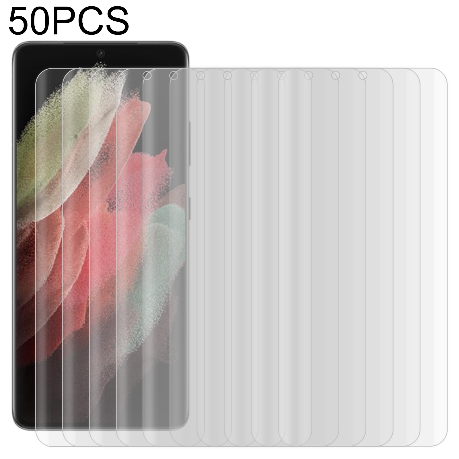 For Samsung Galaxy S22 Ultra 5G 50pcs 3D Curved Silk-screen PET Full Coverage Protective Film(Transparent) For Samsung Galaxy S22 Ultra 5G 50pcs 3D Curved Silk-screen PET Full Coverage Protective Film(Transparent)