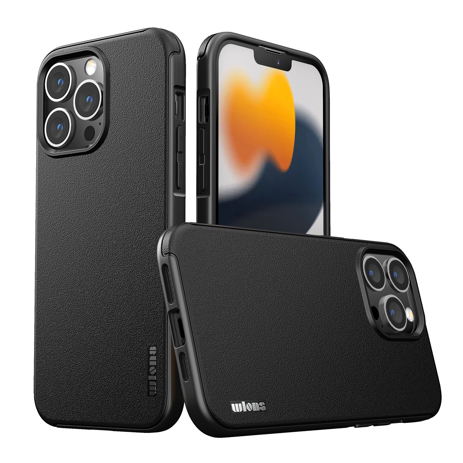 For iPhone 13 Pro Max wlons PC + TPU Shockproof Phone Case (Black) For iPhone 13 Pro Max wlons PC + TPU Shockproof Phone Case (Black)