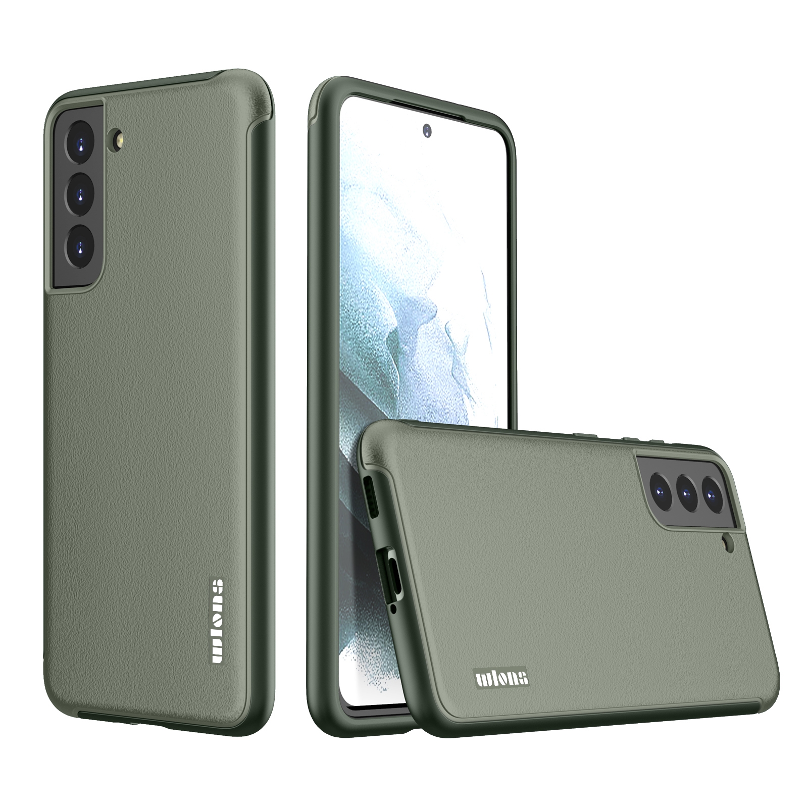 For Samsung Galaxy S21+ 5G wlons PC + TPU Shockproof Phone Case(Grey) For Samsung Galaxy S21+ 5G wlons PC + TPU Shockproof Phone Case(Grey)