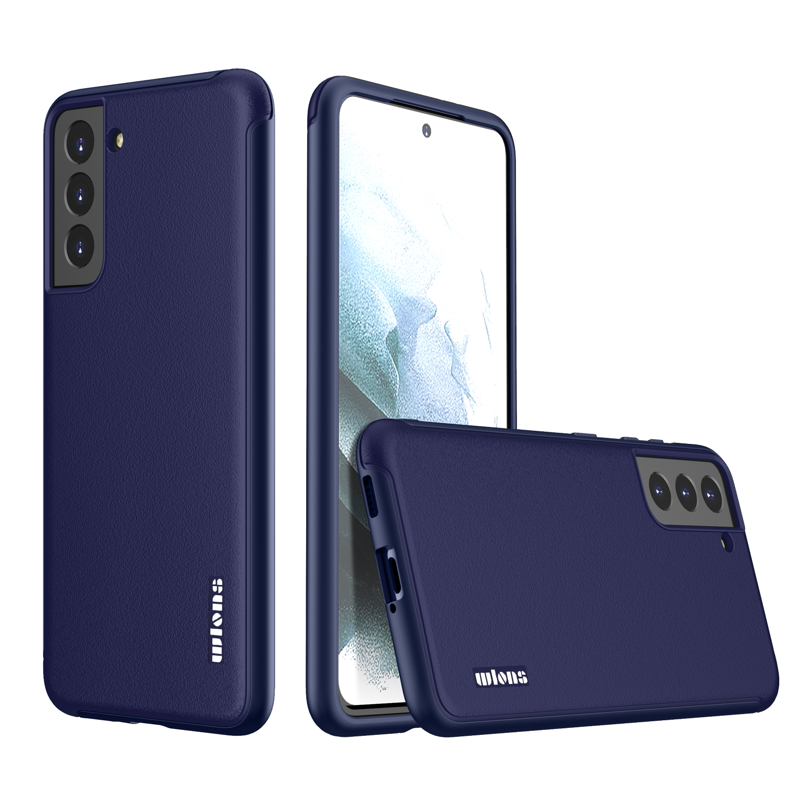 For Samsung Galaxy S21 5G wlons PC + TPU Shockproof Phone Case(Blue) For Samsung Galaxy S21 5G wlons PC + TPU Shockproof Phone Case(Blue)