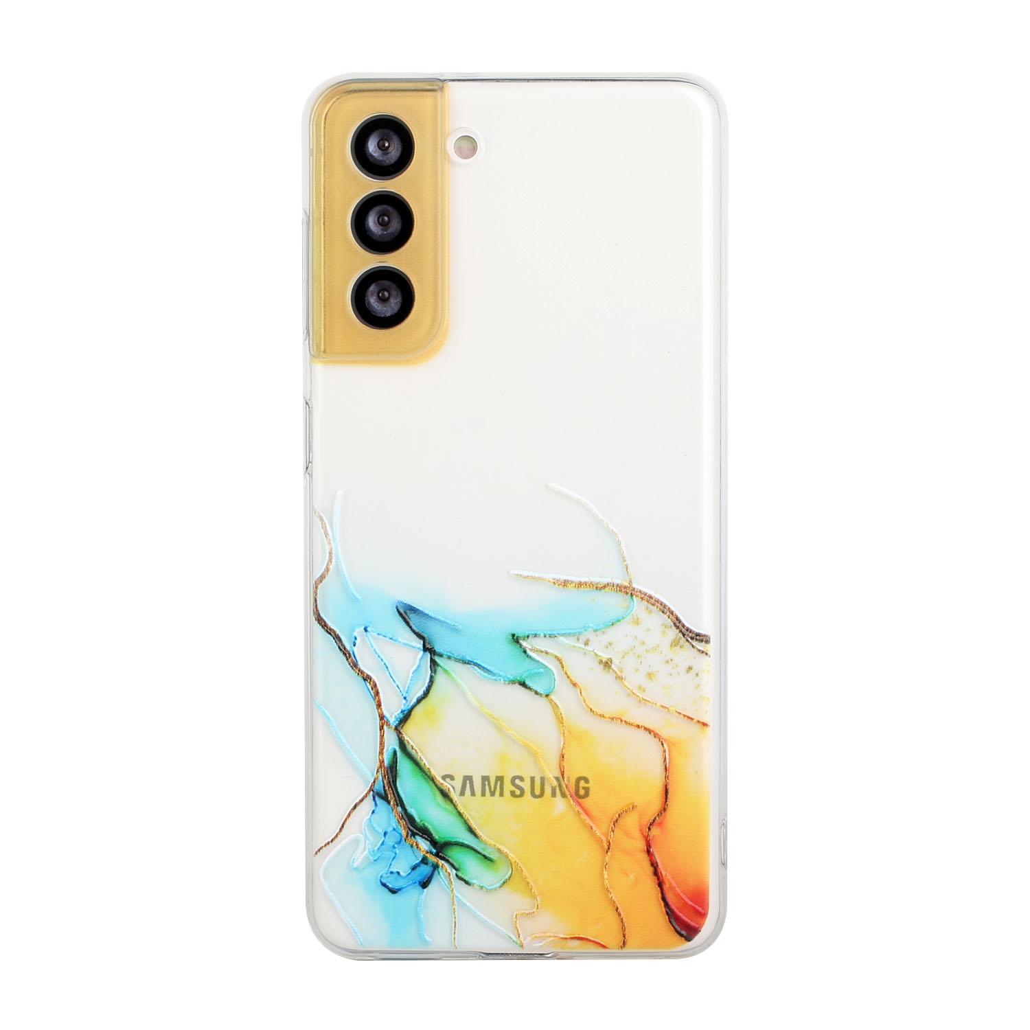 For Samsung Galaxy S22 5G Hollow Marble Pattern TPU Precise Hole Phone Protective Case(Yellow) For Samsung Galaxy S22 5G Hollow Marble Pattern TPU Precise Hole Phone Protective Case(Yellow)