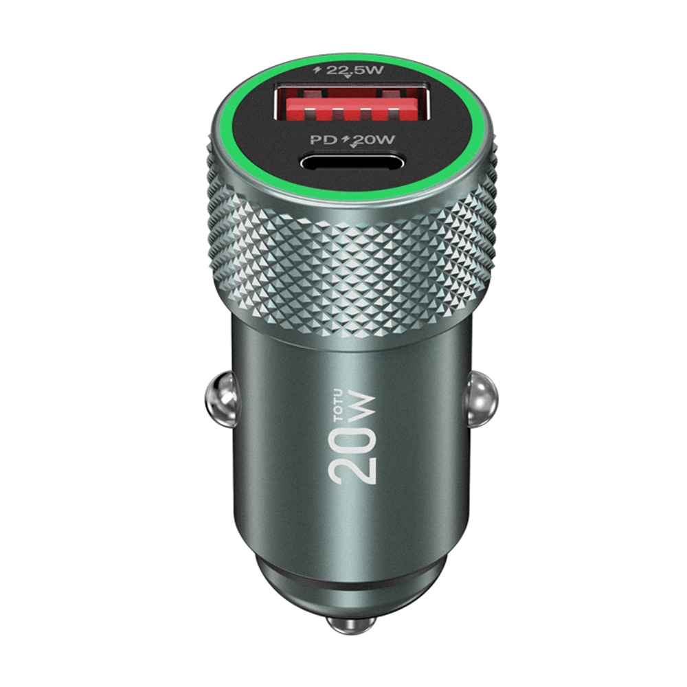 TOTUDESIGN DCCPD-010 Blade Series 20W Fast Charging Car Charger(Black) TOTUDESIGN DCCPD-010 Blade Series 20W Fast Charging Car Charger(Black)