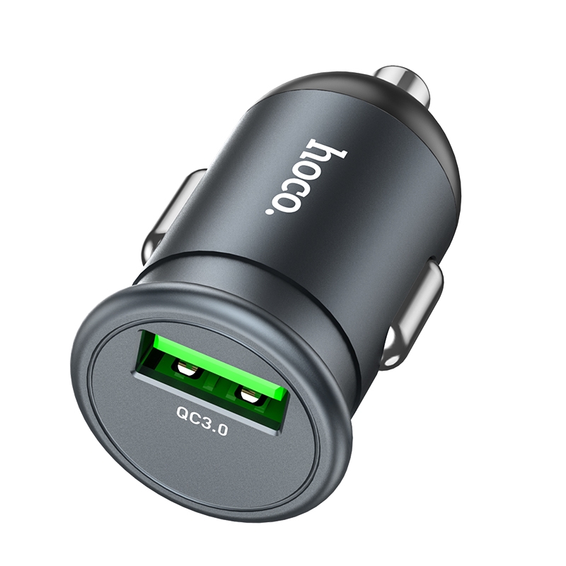 hoco Z43 Mighty Single Port USB QC3.0 18W Car Charger(Tarnish) hoco Z43 Mighty Single Port USB QC3.0 18W Car Charger(Tarnish)
