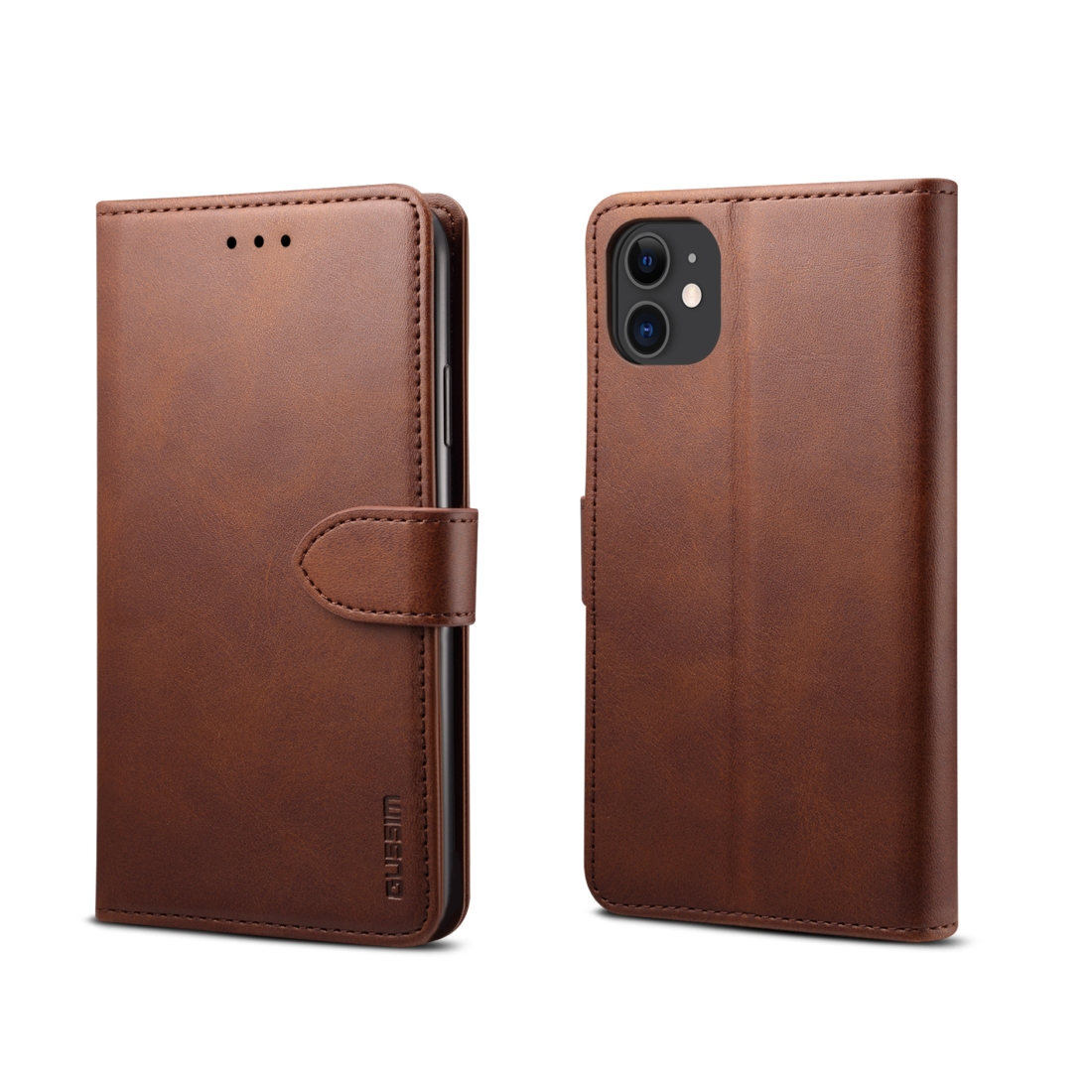 For iPhone 11 GUSSIM Magnetic Horizontal Flip Leather Case with Holder & Card Slots & & Wallet(Brown) For iPhone 11 GUSSIM Magnetic Horizontal Flip Leather Case with Holder & Card Slots & & Wallet(Brown)