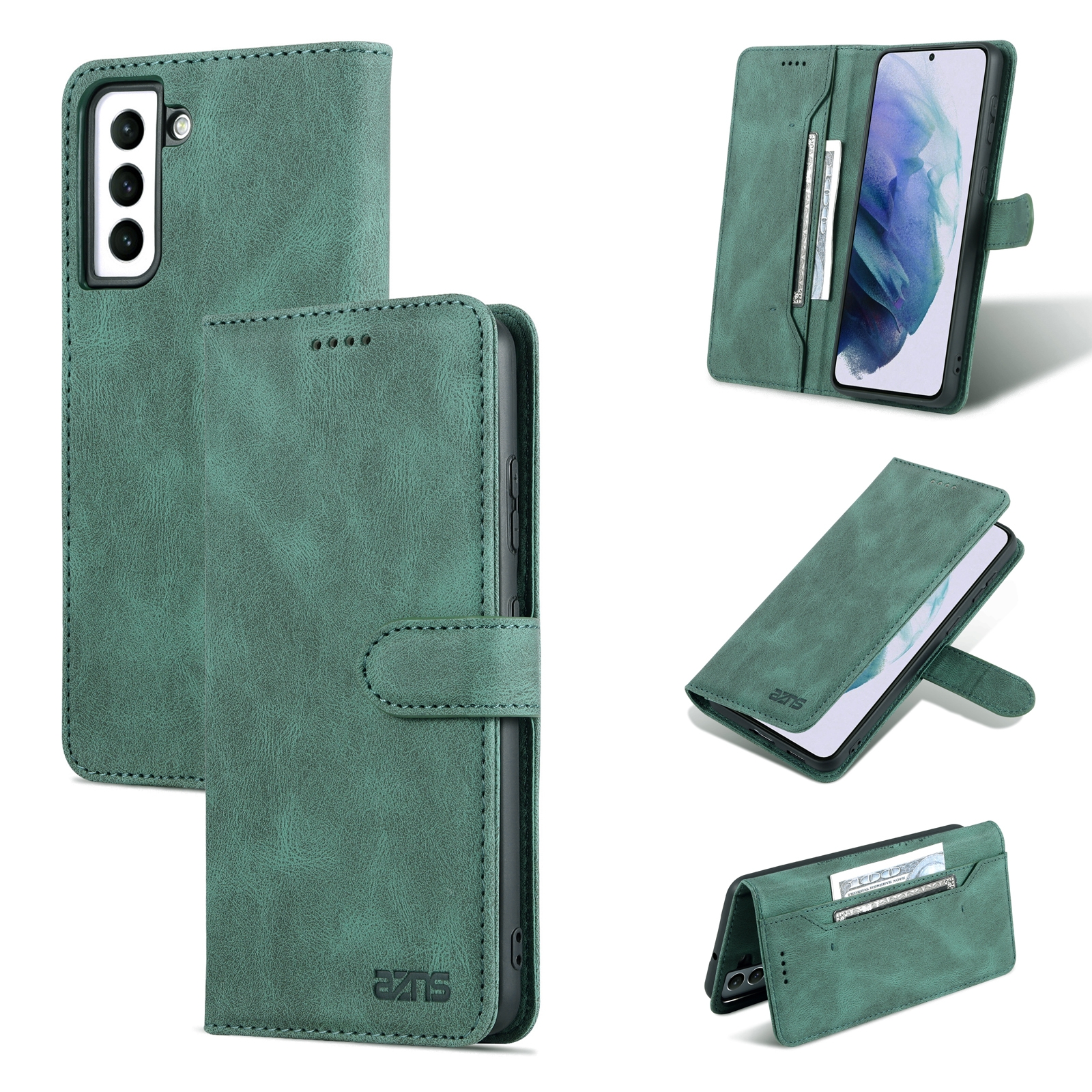For Samsung Galaxy S22+ 5G AZNS Dream II Skin Feel Horizontal Flip Leather Case(Green) For Samsung Galaxy S22+ 5G AZNS Dream II Skin Feel Horizontal Flip Leather Case(Green)