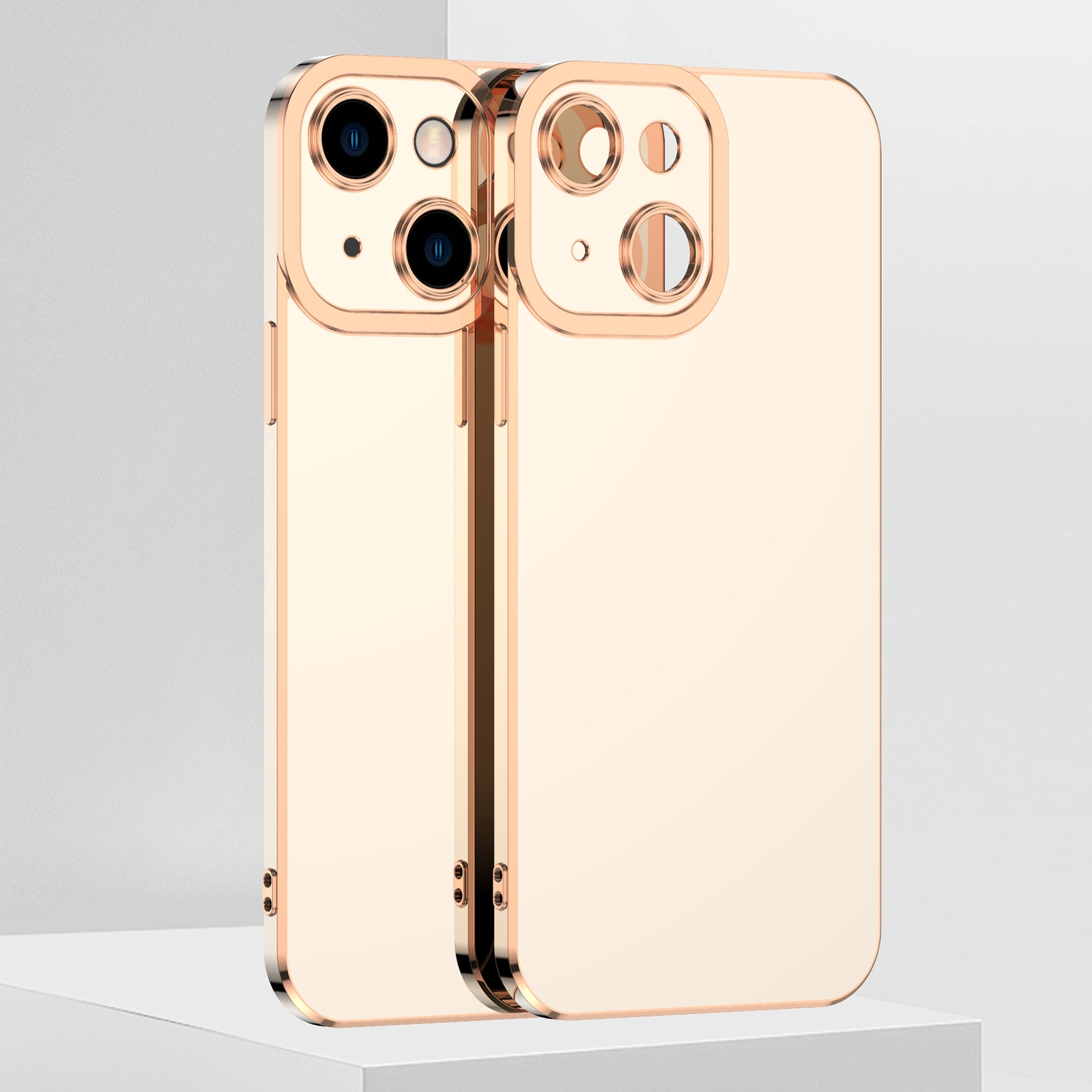 For iPhone 13 mini 6D Electroplated TPU Phone Case (White) For iPhone 13 mini 6D Electroplated TPU Phone Case (White)