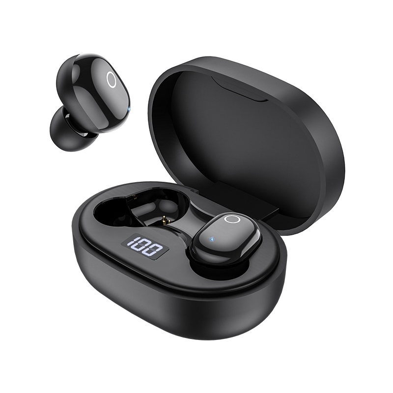 Borofone BW06 Manner True Wireless Digital Display Bluetooth Earphone with Charging Box(Black) Borofone BW06 Manner True Wireless Digital Display Bluetooth Earphone with Charging Box(Black)