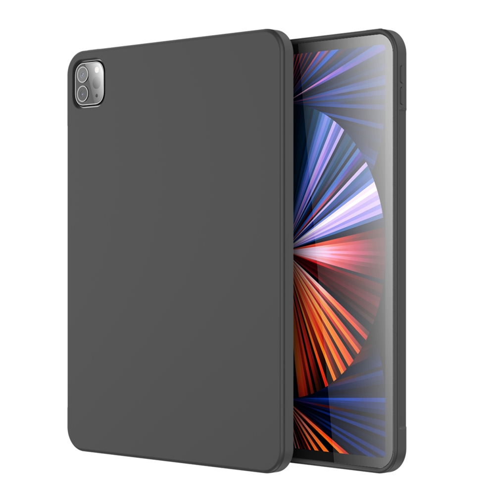 For iPad Pro 12.9 inch 2022 / 2021 / 2020 Mutural Silicone Microfiber Tablet Case(Black) For iPad Pro 12.9 inch 2022 / 2021 / 2020 Mutural Silicone Microfiber Tablet Case(Black)