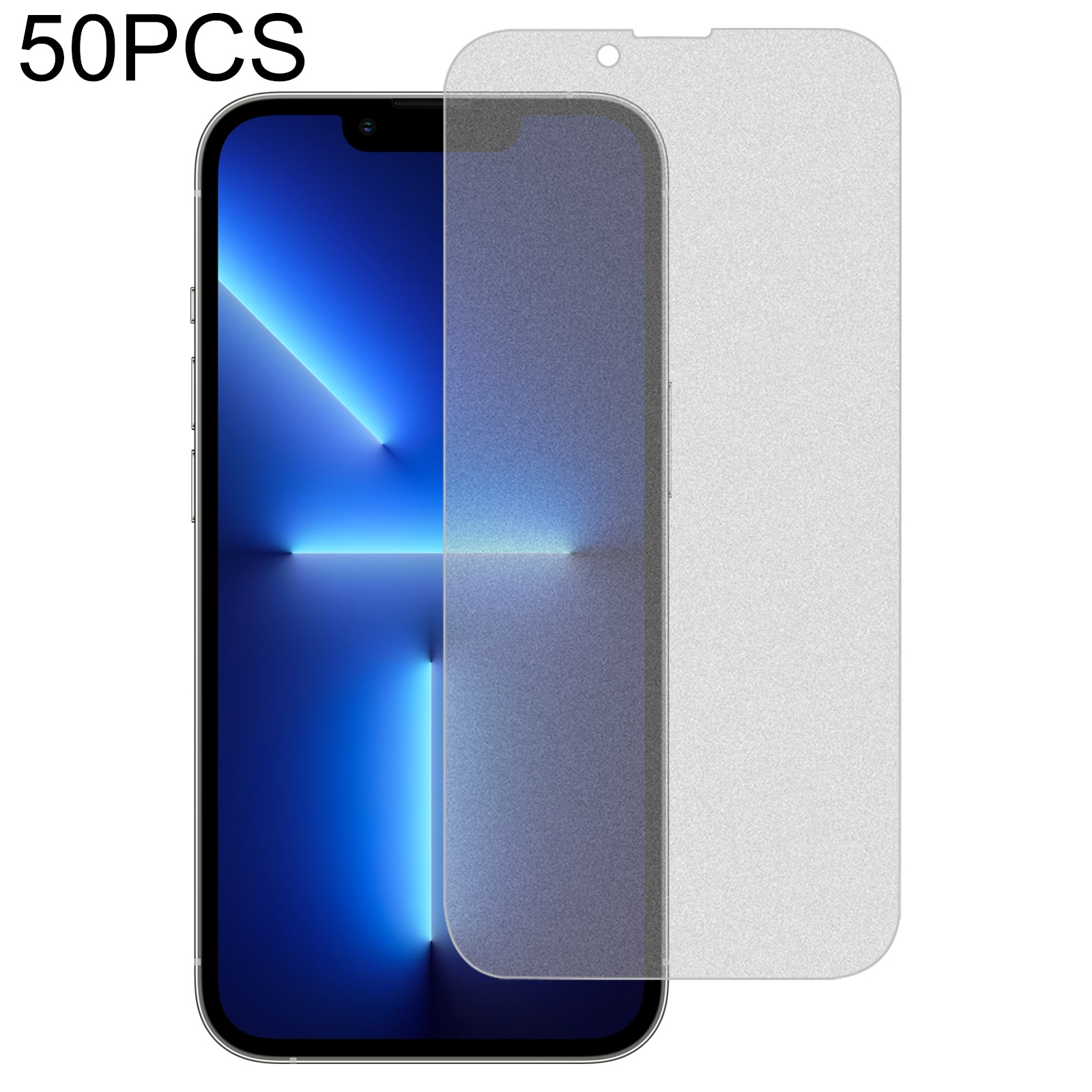 For iPhone 13 / 13 Pro 50pcs Transparent Frosted Full Screen Tempered Glass Film For iPhone 13 / 13 Pro 50pcs Transparent Frosted Full Screen Tempered Glass Film