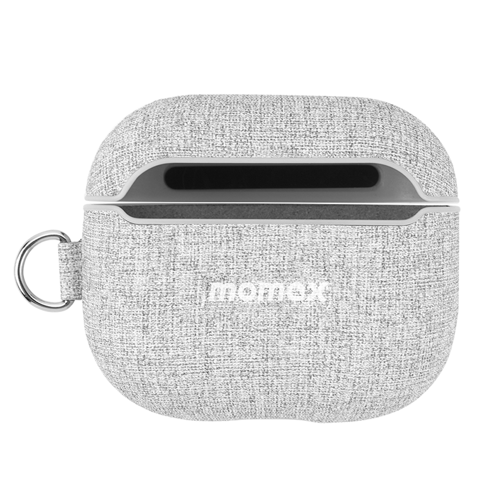 MOMAX FT9 Leather Earphone Protective Case with Hand Strap For AirPods 3(Light Grey) MOMAX FT9 Leather Earphone Protective Case with Hand Strap For AirPods 3(Light Grey)