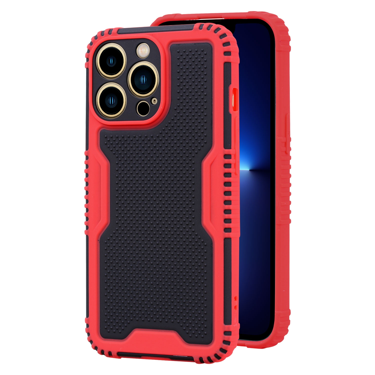 For iPhone 11 Pro Two-color PC + TPU Phone Case (Red) For iPhone 11 Pro Two-color PC + TPU Phone Case (Red)