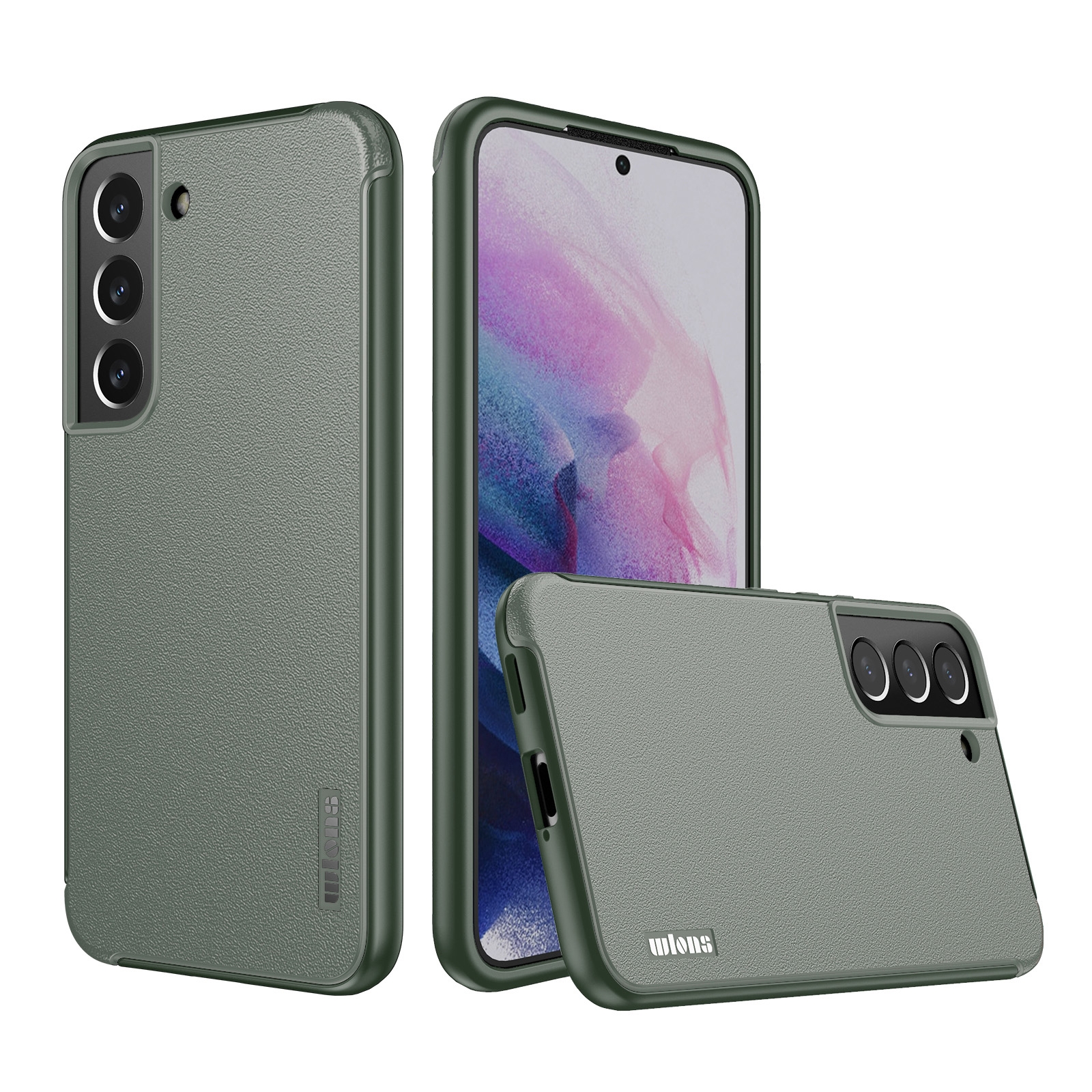 For Samsung Galaxy S22+ 5G wlons PC + TPU Shockproof Phone Case(Grey) For Samsung Galaxy S22+ 5G wlons PC + TPU Shockproof Phone Case(Grey)