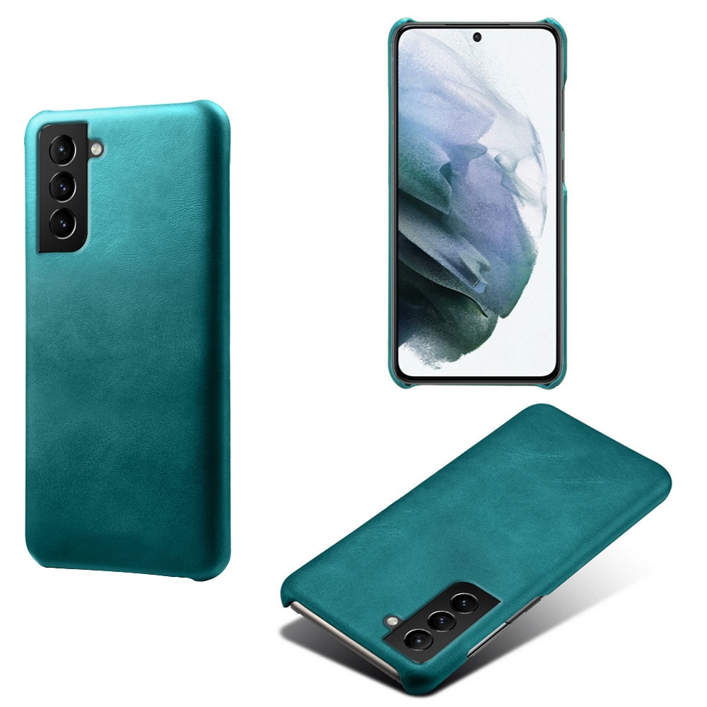 For Samsung Galaxy S22 Calf Texture PC + PU Phone Case(Green) For Samsung Galaxy S22 Calf Texture PC + PU Phone Case(Green)