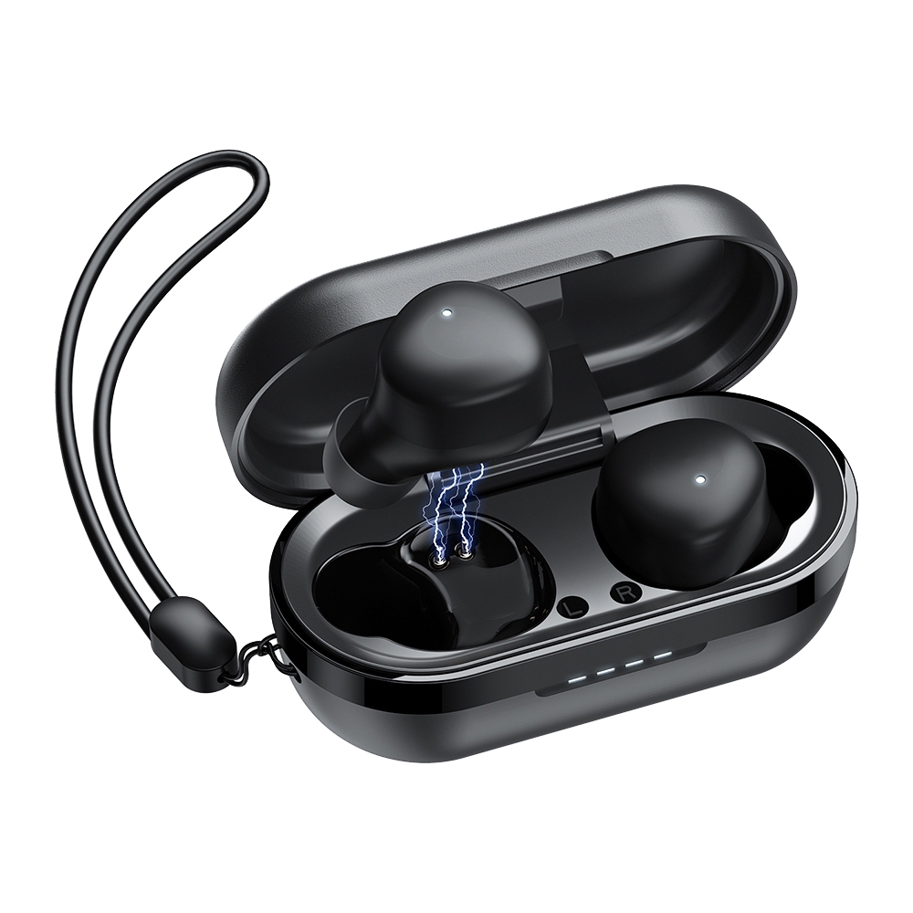 JOYROOM JR-TL1 Pro TWS Touch Bluetooth Earphone with Charging Box & Lanyard(Black) JOYROOM JR-TL1 Pro TWS Touch Bluetooth Earphone with Charging Box & Lanyard(Black)