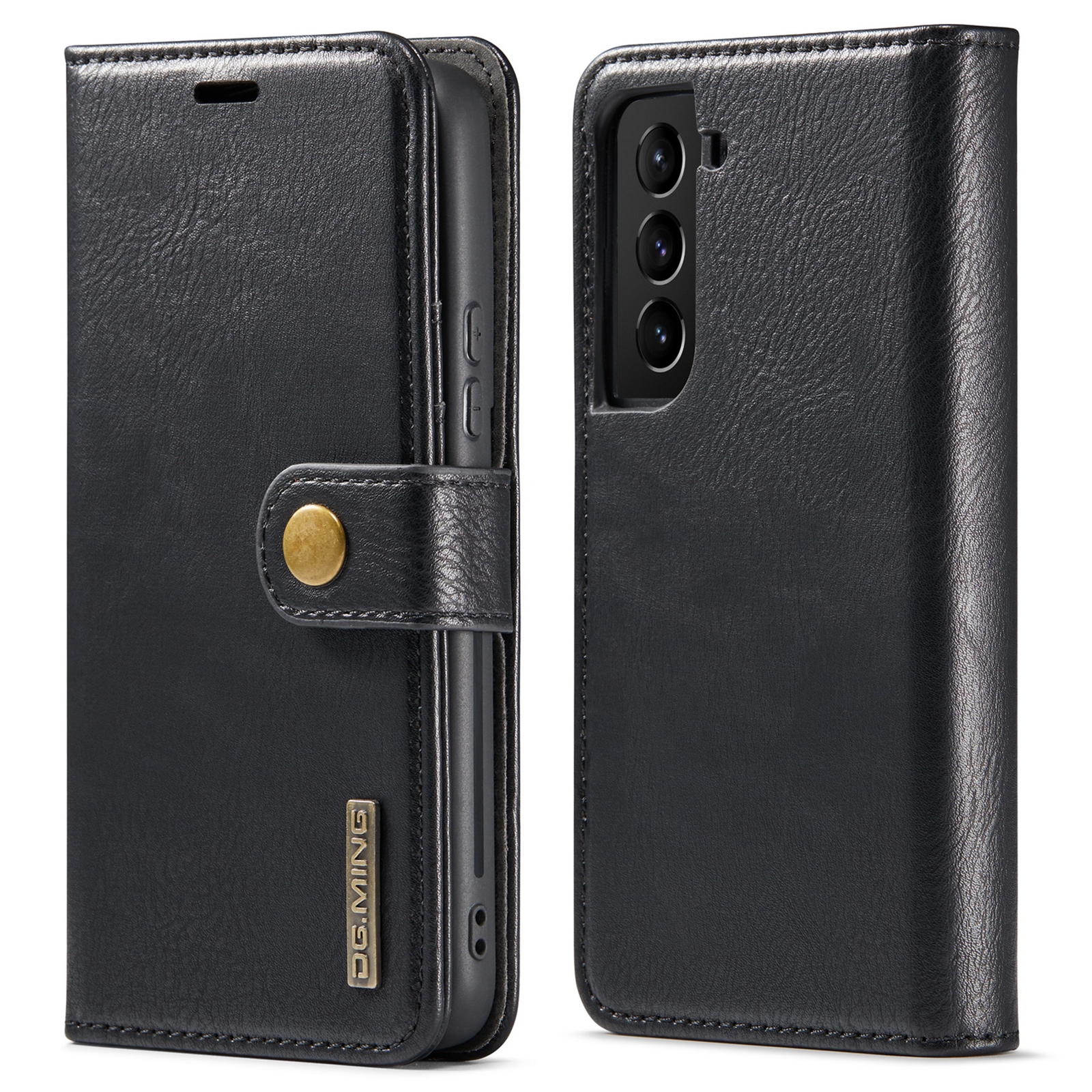 For Samsung Galaxy S22+ 5G DG.MING Crazy Horse Texture Detachable Magnetic Leather Phone Case(Black) For Samsung Galaxy S22+ 5G DG.MING Crazy Horse Texture Detachable Magnetic Leather Phone Case(Black)