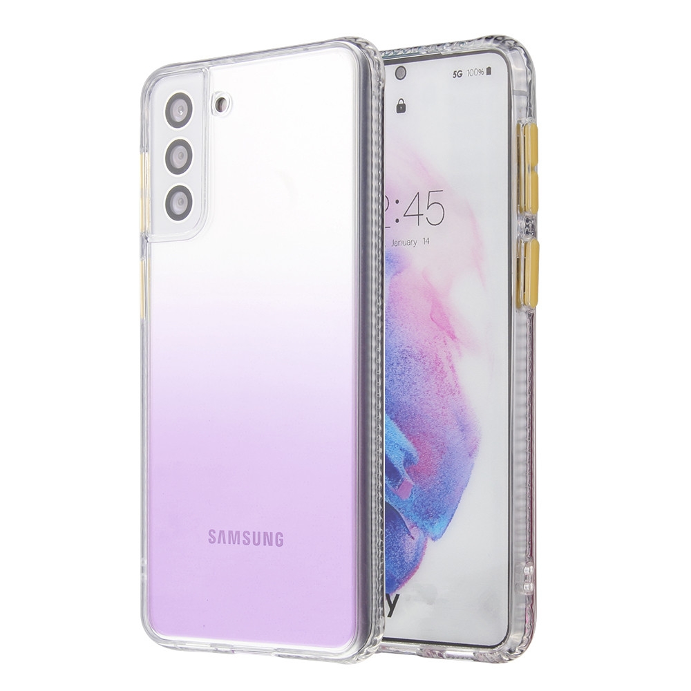 For Samsung Galaxy S22+ 5G Gradient TPU + Acrylic Phone Case(Purple) For Samsung Galaxy S22+ 5G Gradient TPU + Acrylic Phone Case(Purple)