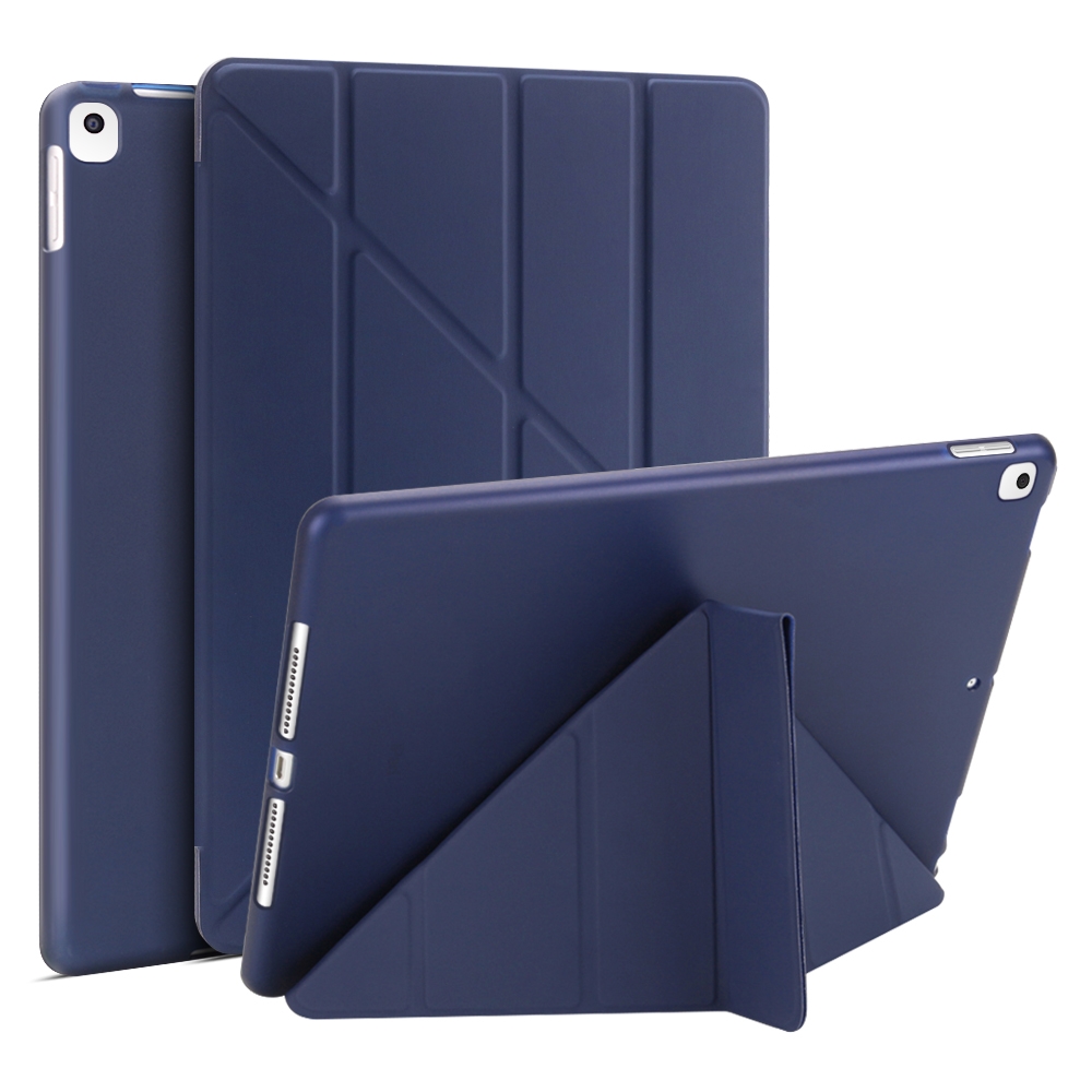 Multi-folding PU Leather Matte TPU Tablet Case For iPad Pro 10.2 2021 / 2020 / 10.5 2017(Dark Blue) Multi-folding PU Leather Matte TPU Tablet Case For iPad Pro 10.2 2021 / 2020 / 10.5 2017(Dark Blue)