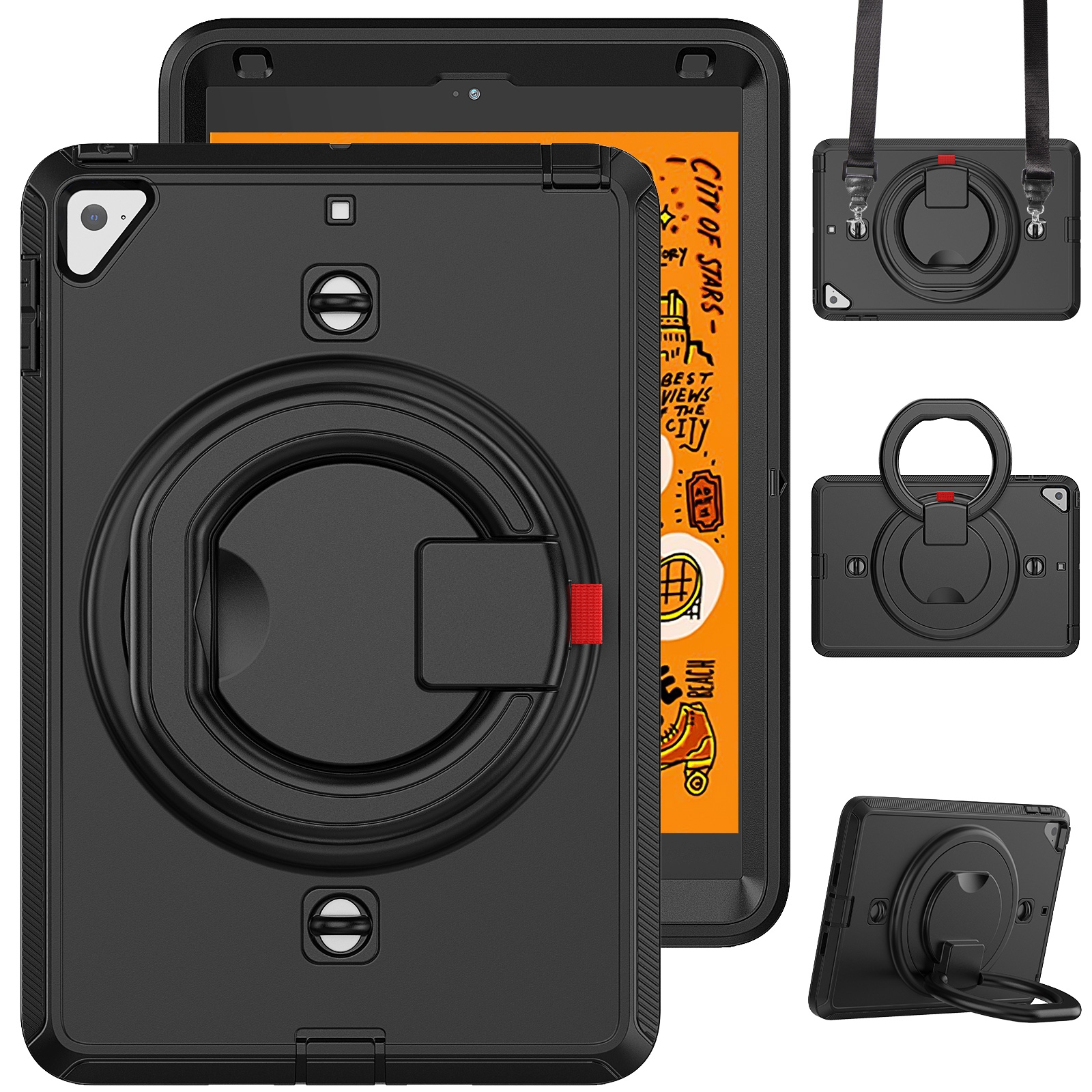 TPU + PC Tablet Case For iPad mini 5 / 4(Black) TPU + PC Tablet Case For iPad mini 5 / 4(Black)