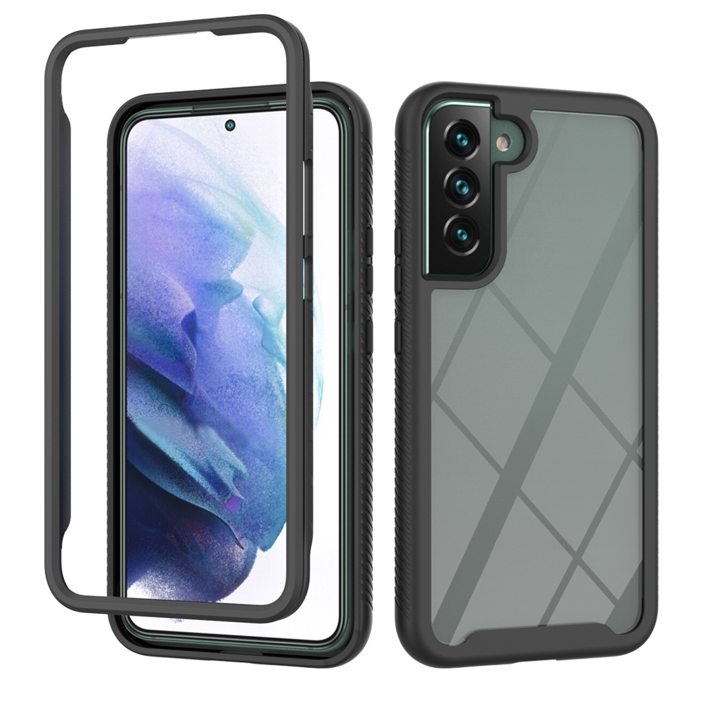 For Samsung Galaxy S22+ 5G Starry Sky Solid Color PC + TPU Phone Case(Black) For Samsung Galaxy S22+ 5G Starry Sky Solid Color PC + TPU Phone Case(Black)