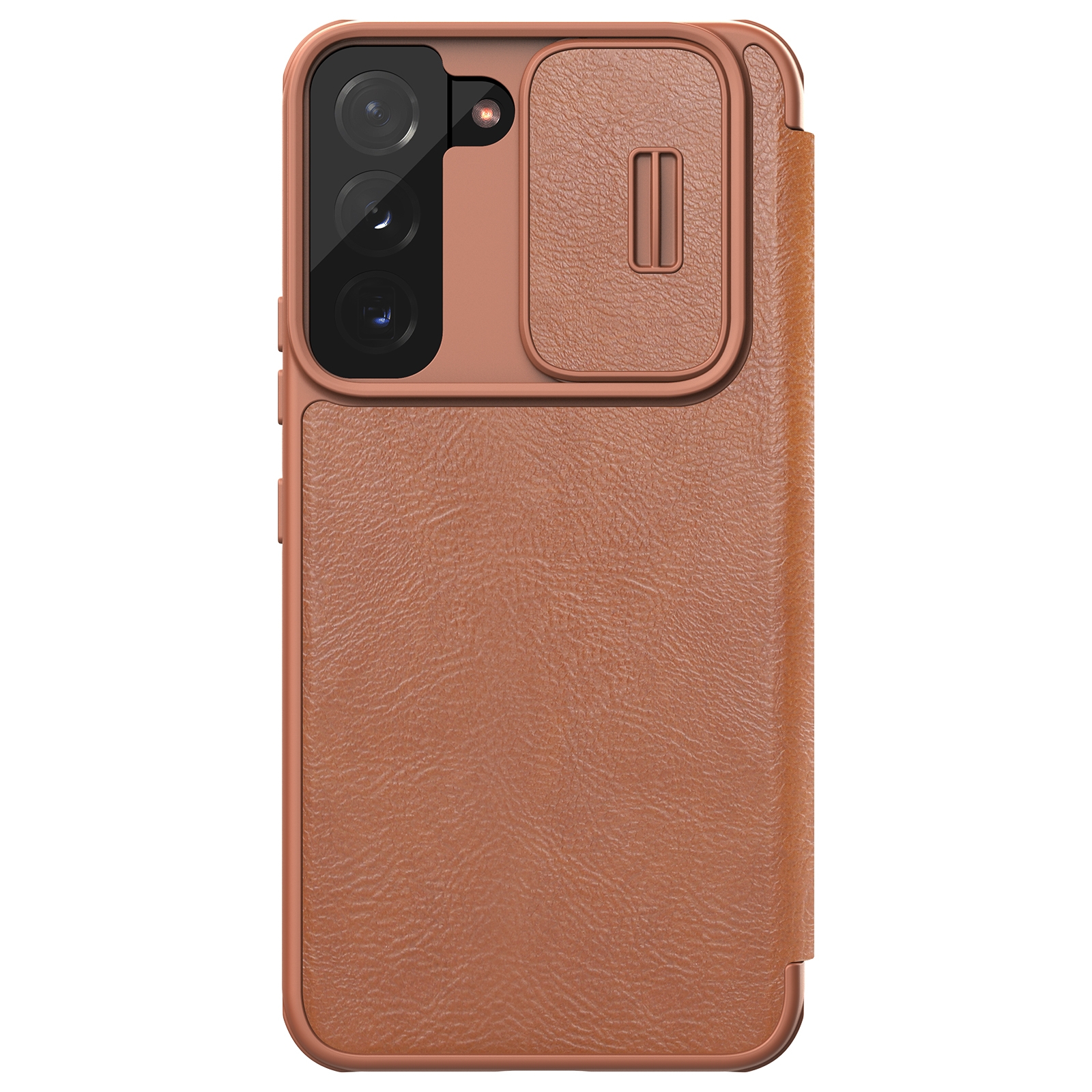 For Samsung Galaxy S22 5G NILLKIN QIN Series Pro Sliding Camera Cover Design Leather Phone Case(Brown) For Samsung Galaxy S22 5G NILLKIN QIN Series Pro Sliding Camera Cover Design Leather Phone Case(Brown)