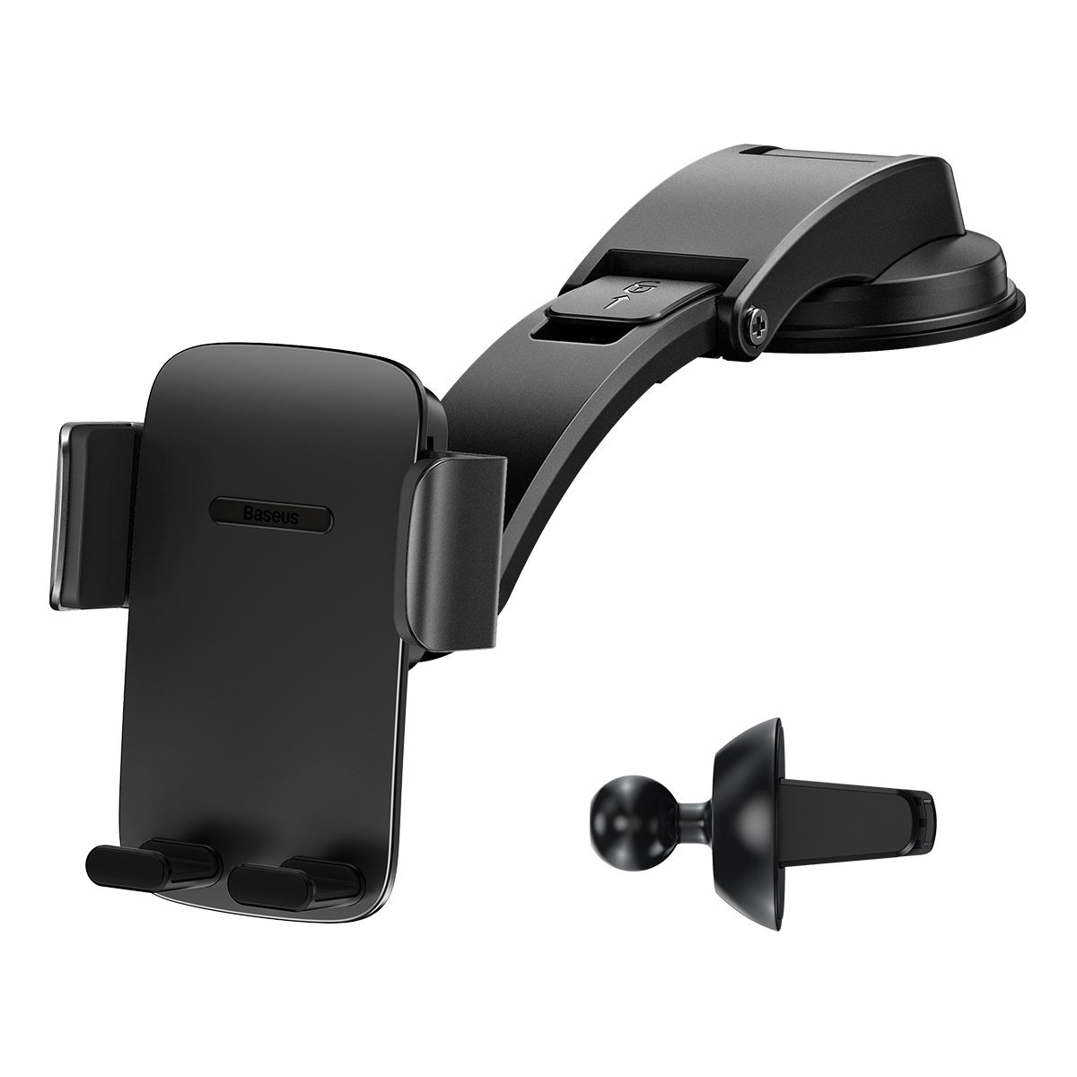 Baseus SUYK010001 Easy Control Pro Clamp Car Phone Holder, A Set Version(Black) Baseus SUYK010001 Easy Control Pro Clamp Car Phone Holder, A Set Version(Black)