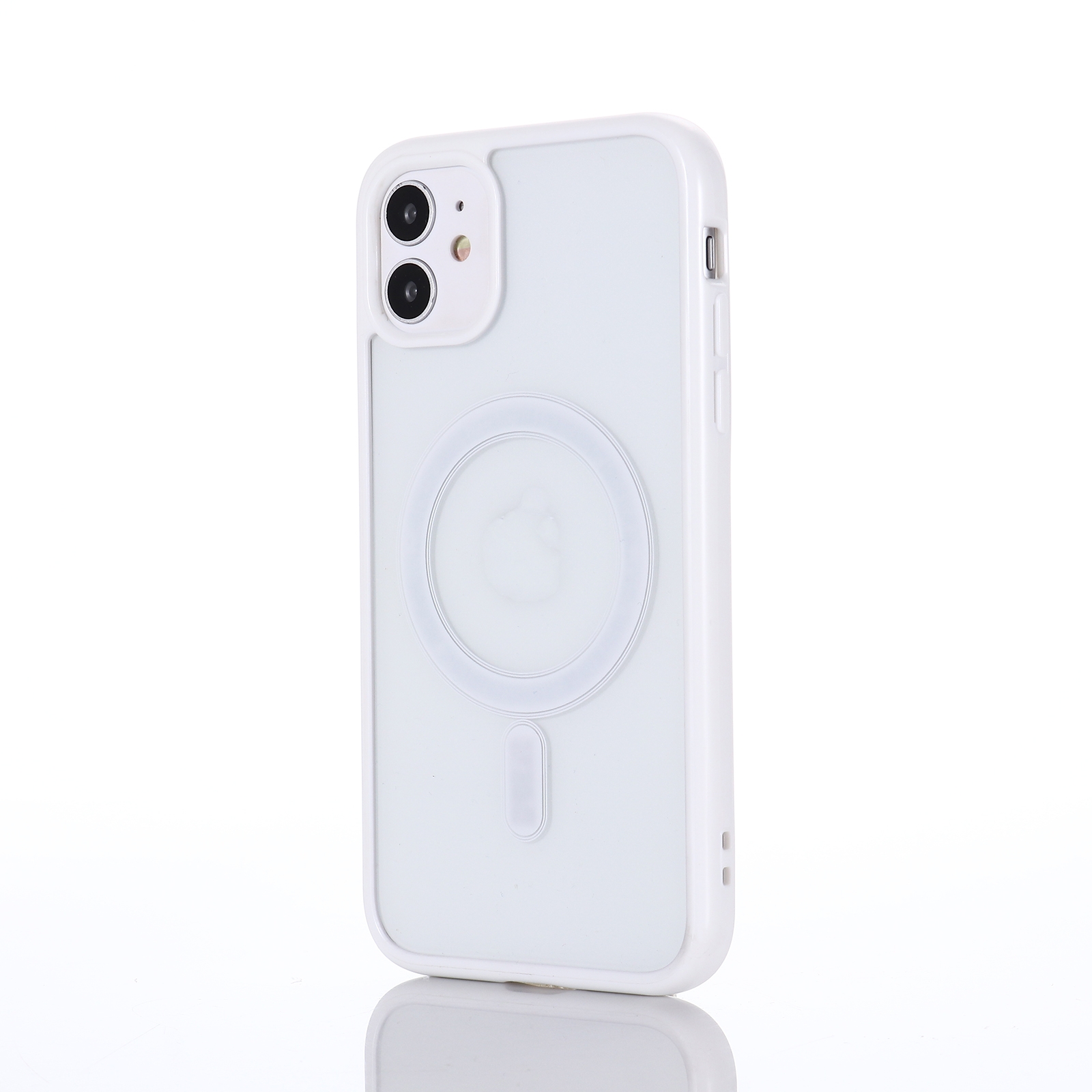 For iPhone 13 Pro 2 in 1 Colorful Frame Transparent Magnetic Phone Case (White) For iPhone 13 Pro 2 in 1 Colorful Frame Transparent Magnetic Phone Case (White)