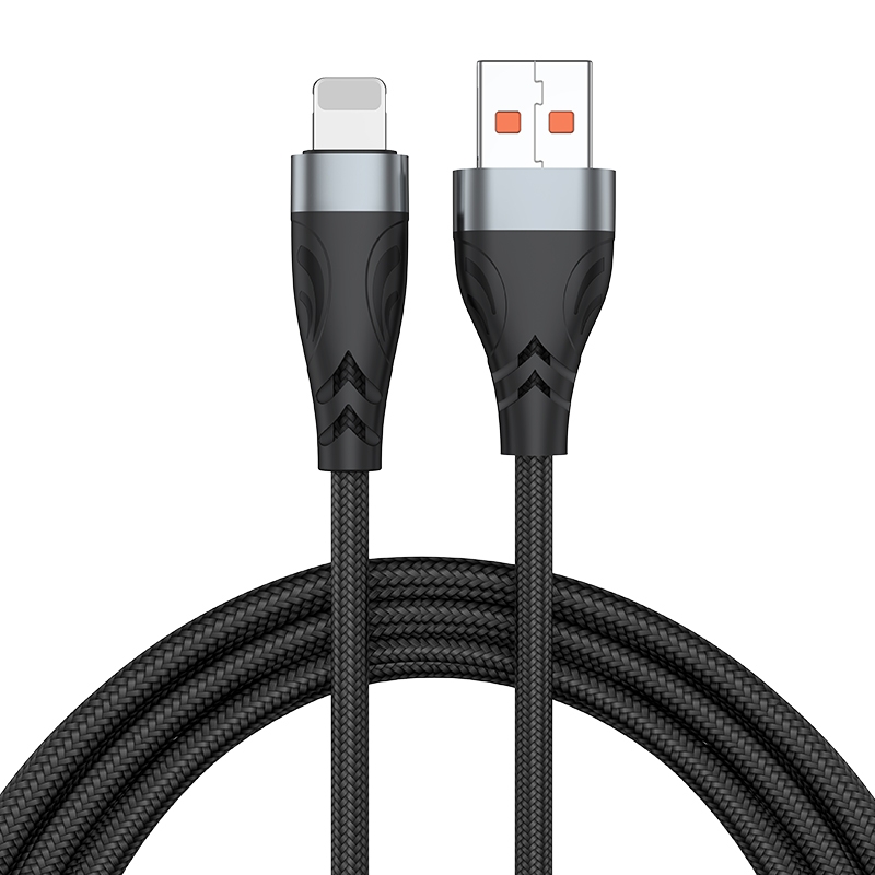 ADC-008 13W 2.6A USB to 8 Pin Fast Charge Data Cable, Cable Length:2m(Black Grey) ADC-008 13W 2.6A USB to 8 Pin Fast Charge Data Cable, Cable Length:2m(Black Grey)
