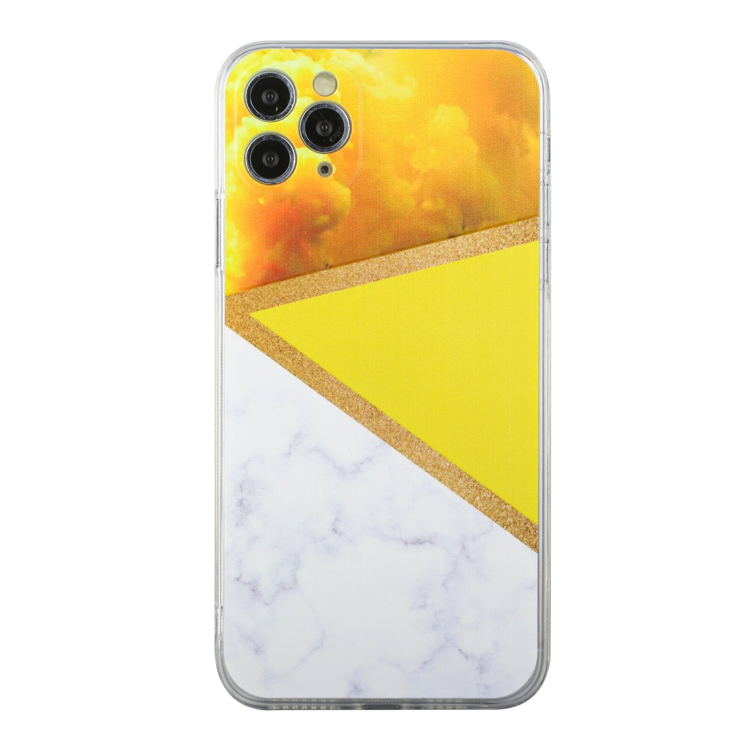 For iPhone 11 Pro Stitching Marble TPU Phone Case (Yellow) For iPhone 11 Pro Stitching Marble TPU Phone Case (Yellow)