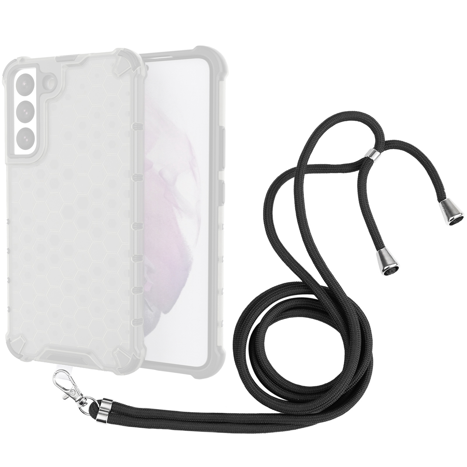 Adjustable Detachable Neck Lanyard for All Phones Case(Black) Adjustable Detachable Neck Lanyard for All Phones Case(Black)