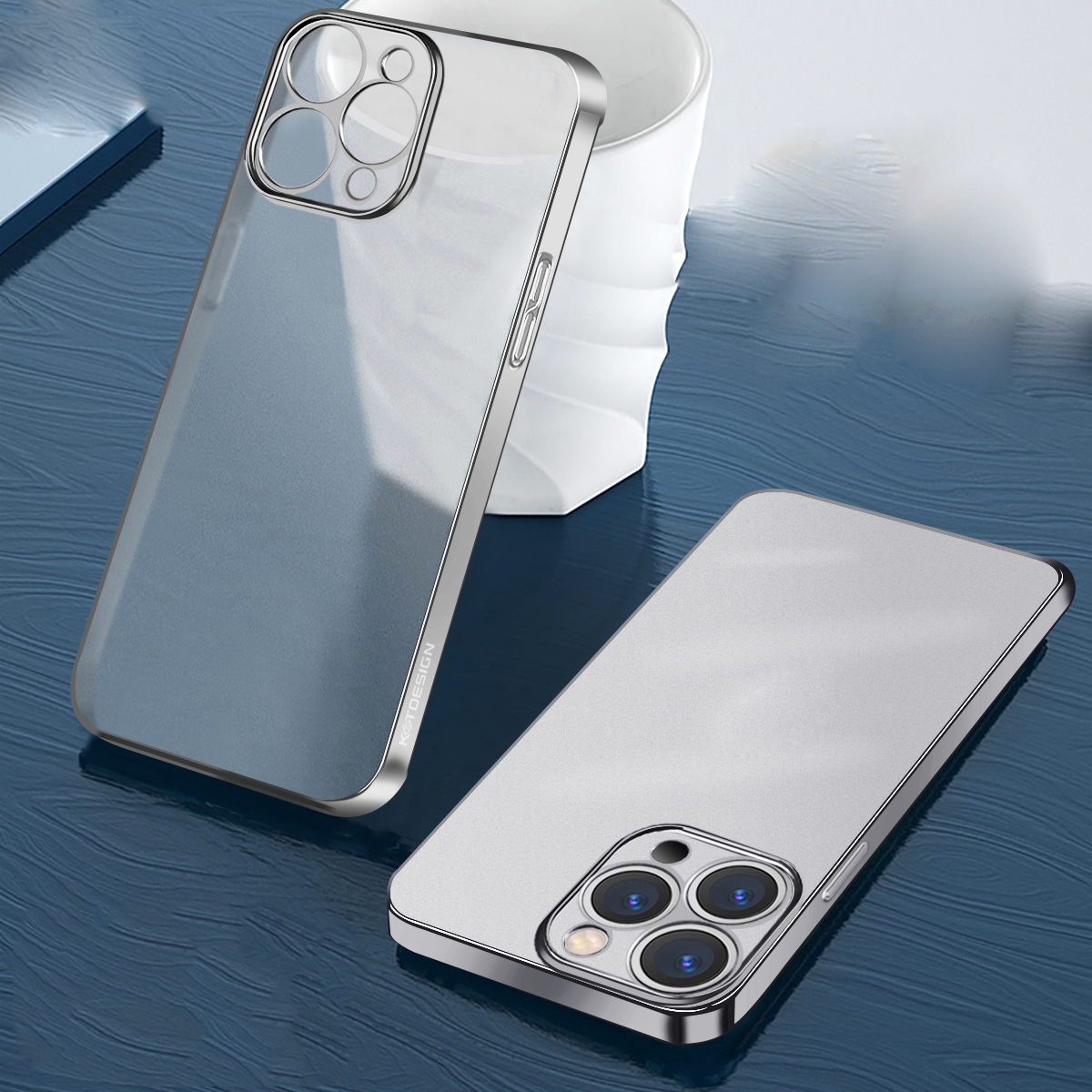 For iPhone 13 Pro Max Wing Plating Series Semi-transparent Frosted Phone Case (Silver) For iPhone 13 Pro Max Wing Plating Series Semi-transparent Frosted Phone Case (Silver)