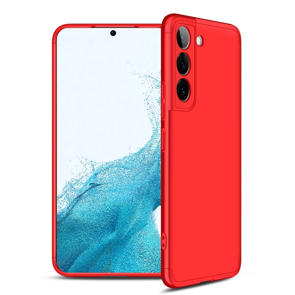 For Samsung Galaxy S22 5G GKK Three Stage Splicing PC Phone Case(Red) For Samsung Galaxy S22 5G GKK Three Stage Splicing PC Phone Case(Red)