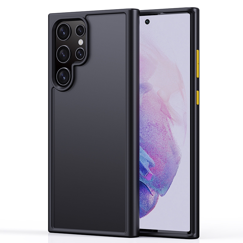 For Samsung Galaxy S22 Ultra 5G Skin Feel Series PC + TPU Frosted Phone Case(Black) For Samsung Galaxy S22 Ultra 5G Skin Feel Series PC + TPU Frosted Phone Case(Black)