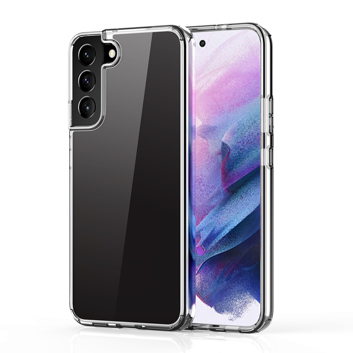 For Samsung Galaxy S22 5G Crystal Clear Series PC + TPU Phone Case(Transparent) For Samsung Galaxy S22 5G Crystal Clear Series PC + TPU Phone Case(Transparent)