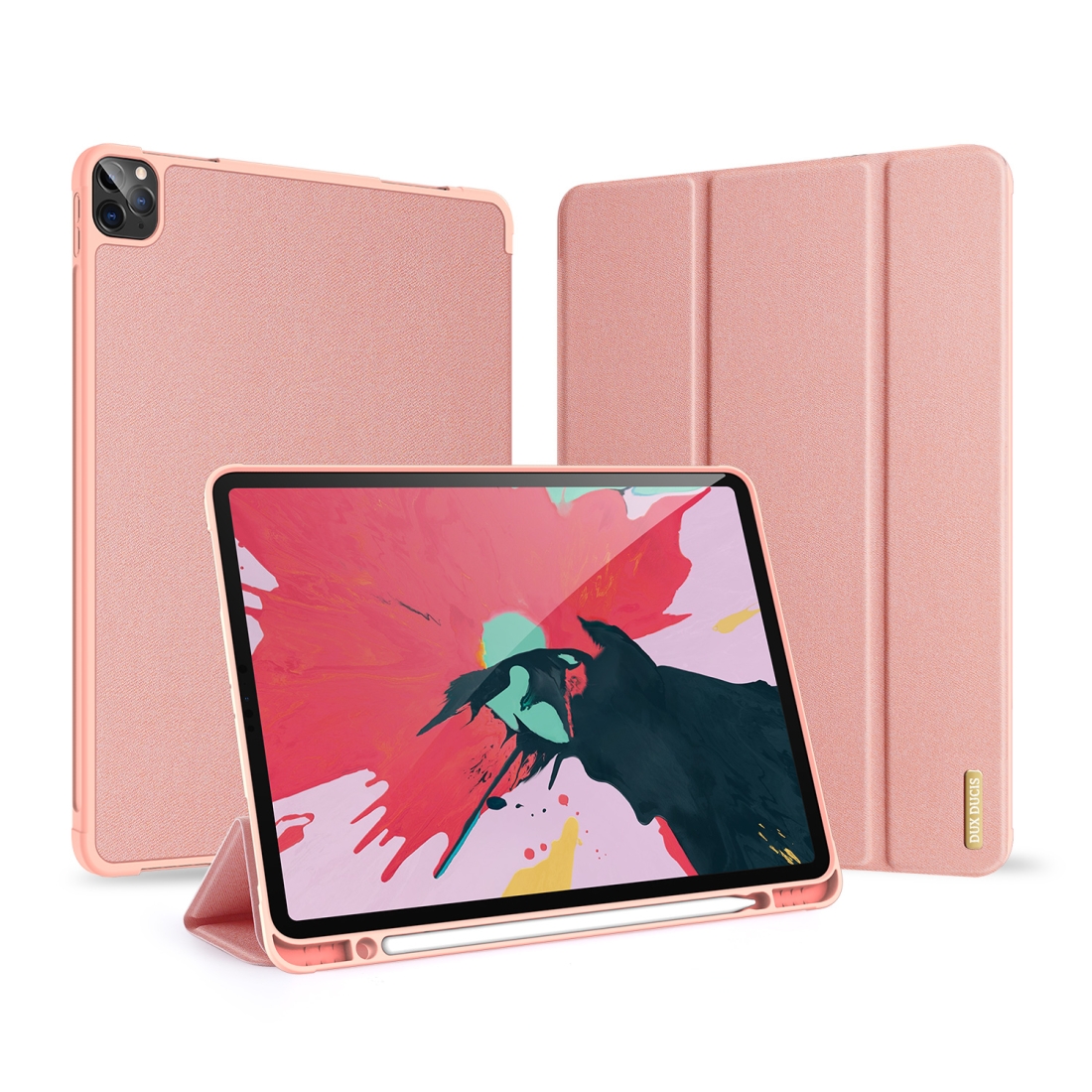 For iPad Pro 11 (2020) DUX DUCIS Domo Series Horizontal Flip Magnetic PU Leather Case with Three-folding Holder & Pen Slot(Pink) For iPad Pro 11 (2020) DUX DUCIS Domo Series Horizontal Flip Magnetic PU Leather Case with Three-folding Holder & Pen Slot(Pink)
