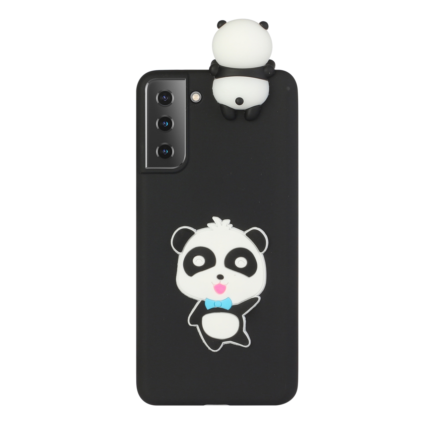 For Samsung Galaxy S22+ 5G Shockproof 3D Lying Cartoon TPU Phone Case(Panda with Blue Bow) For Samsung Galaxy S22+ 5G Shockproof 3D Lying Cartoon TPU Phone Case(Panda with Blue Bow)