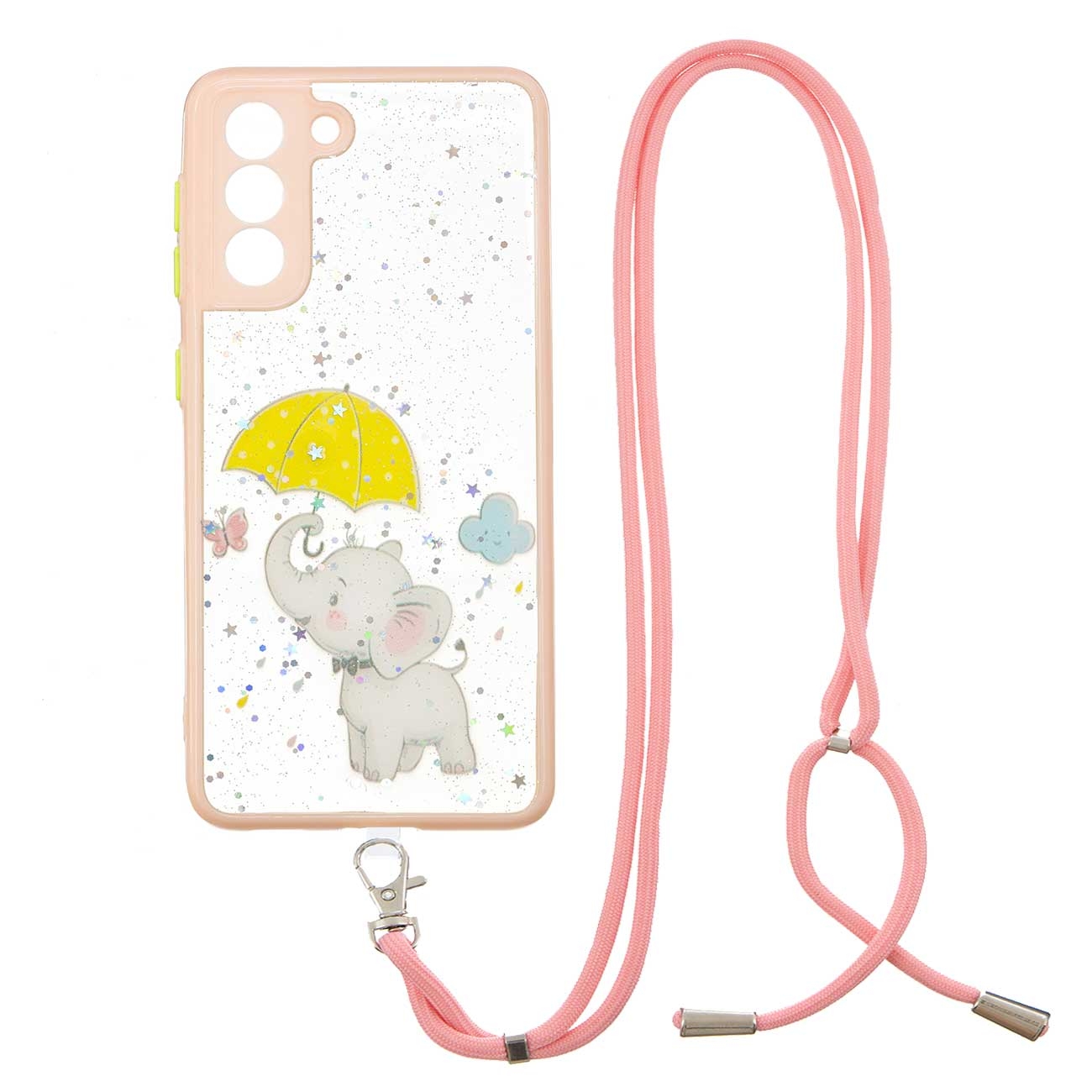 For Samsung Galaxy S22 Ultra 5G Starry Sky Epoxy TPU Phone Case with Neck Lanyard(Elephant) For Samsung Galaxy S22 Ultra 5G Starry Sky Epoxy TPU Phone Case with Neck Lanyard(Elephant)