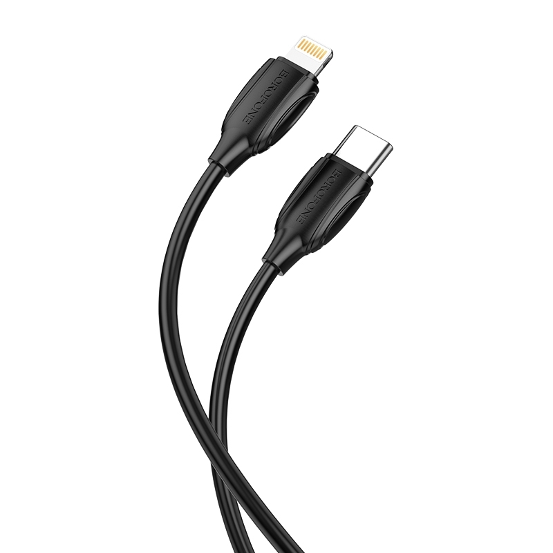 Borofone BX19 3m Type-C to 8 Pin PD 20W Charging Data Cable(Black) Borofone BX19 3m Type-C to 8 Pin PD 20W Charging Data Cable(Black)