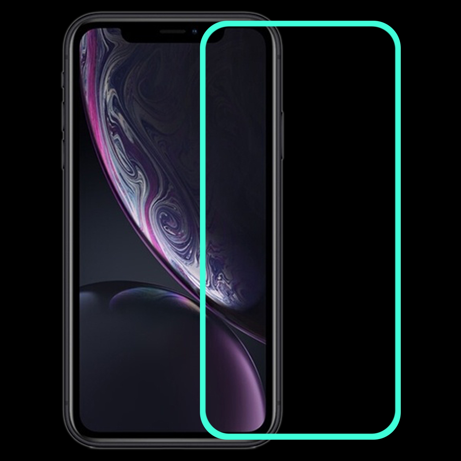 For iPhone 11 / XR Luminous Shatterproof Airbag Tempered Glass Film For iPhone 11 / XR Luminous Shatterproof Airbag Tempered Glass Film