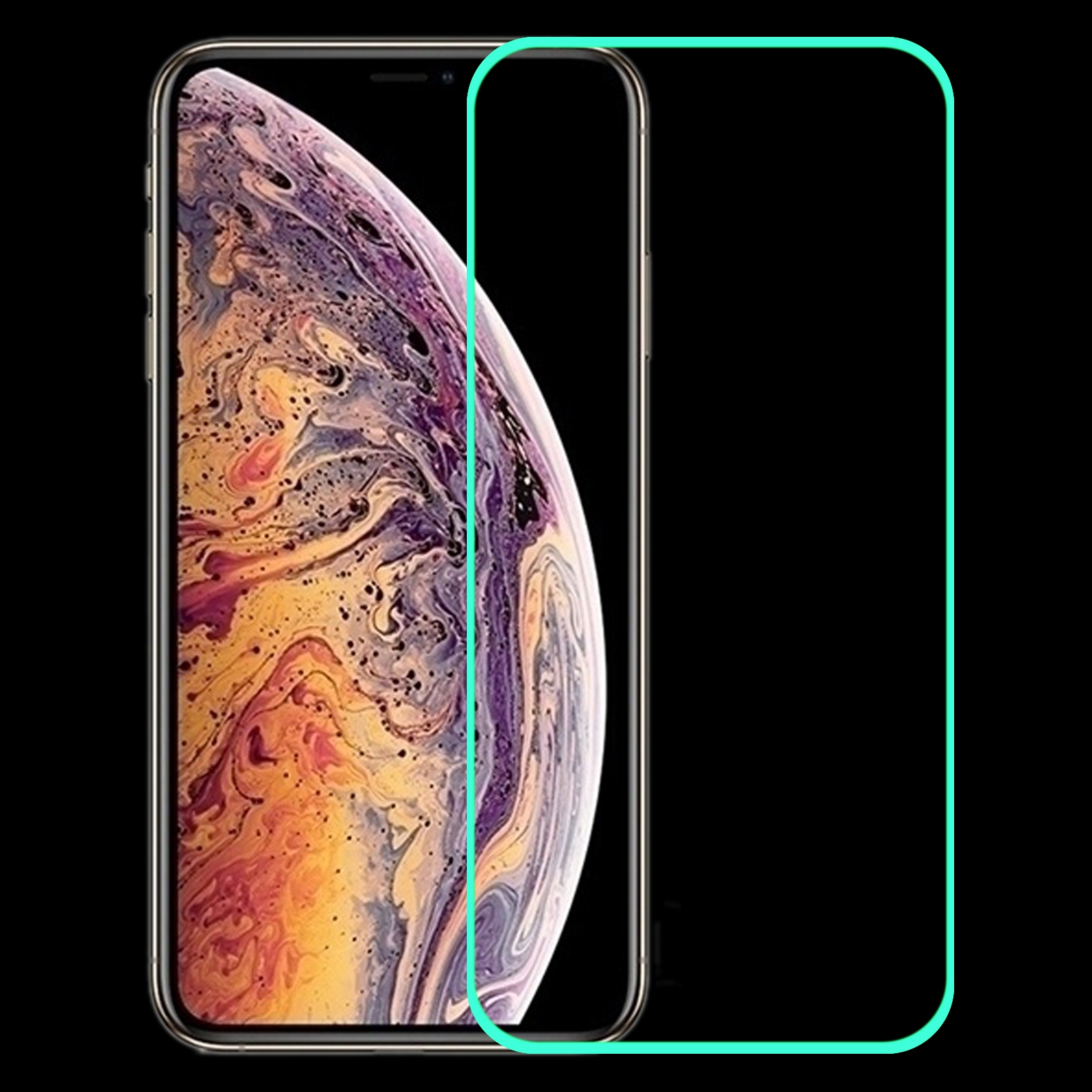 Luminous Shatterproof Airbag Tempered Glass Film For iPhone 11 Pro Max / XS Max Luminous Shatterproof Airbag Tempered Glass Film For iPhone 11 Pro Max / XS Max