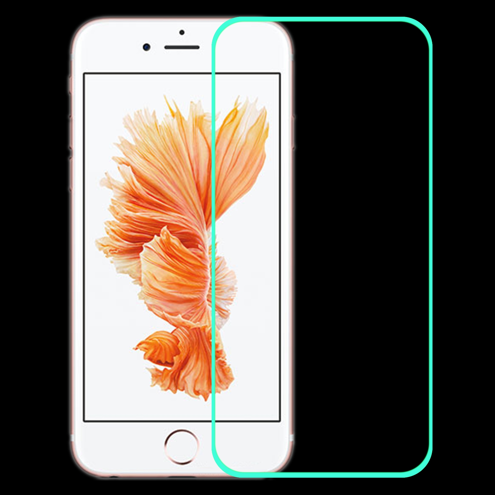 Luminous Shatterproof Airbag Tempered Glass Film For iPhone SE 2022/SE 2020/8/7/6/6s Luminous Shatterproof Airbag Tempered Glass Film For iPhone SE 2022/SE 2020/8/7/6/6s