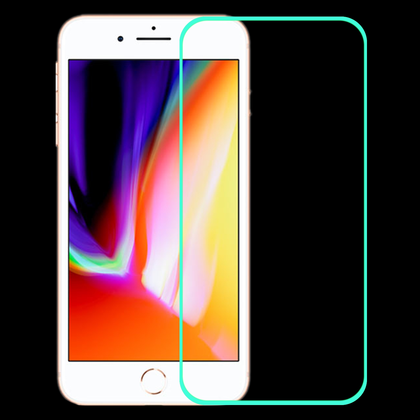 Luminous Shatterproof Airbag Tempered Glass Film For iPhone 8 Plus/7 Plus/6 Plus/6s Plus Luminous Shatterproof Airbag Tempered Glass Film For iPhone 8 Plus/7 Plus/6 Plus/6s Plus