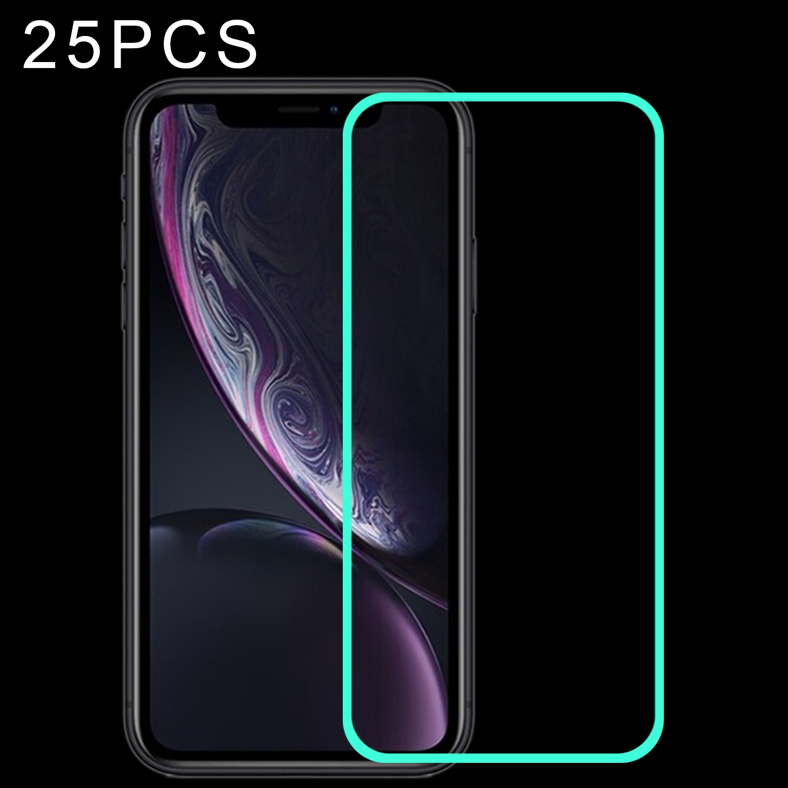 For iPhone 11 / XR 25pcs Luminous Shatterproof Airbag Tempered Glass Film For iPhone 11 / XR 25pcs Luminous Shatterproof Airbag Tempered Glass Film