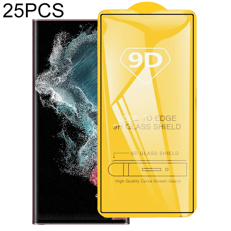 For Samsung Galaxy S22 Ultra 5G 25pcs Full Glue Screen Tempered Glass Film For Samsung Galaxy S22 Ultra 5G 25pcs Full Glue Screen Tempered Glass Film