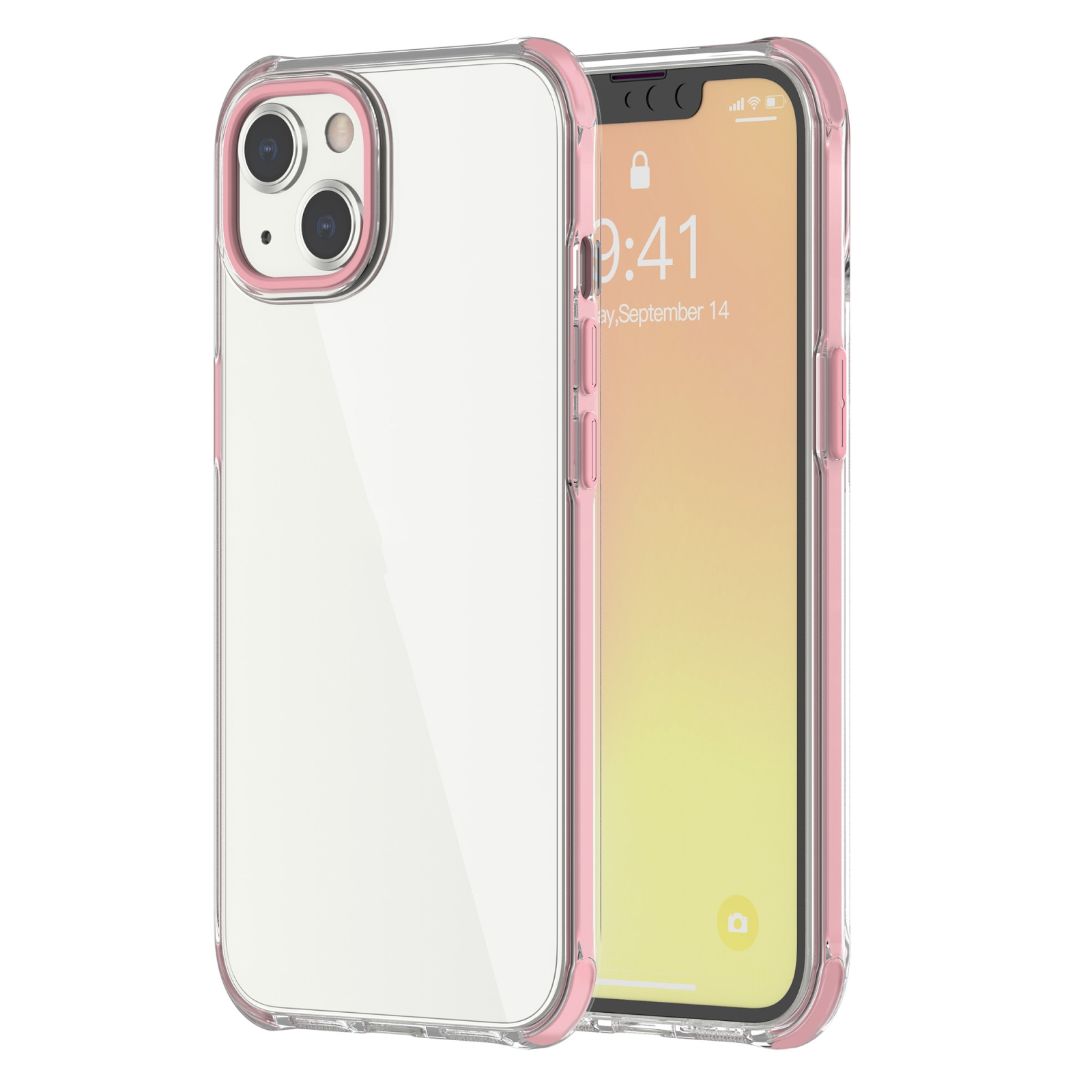 For iPhone 13 Airbag Shockproof TPU Phone Case(Pink) For iPhone 13 Airbag Shockproof TPU Phone Case(Pink)