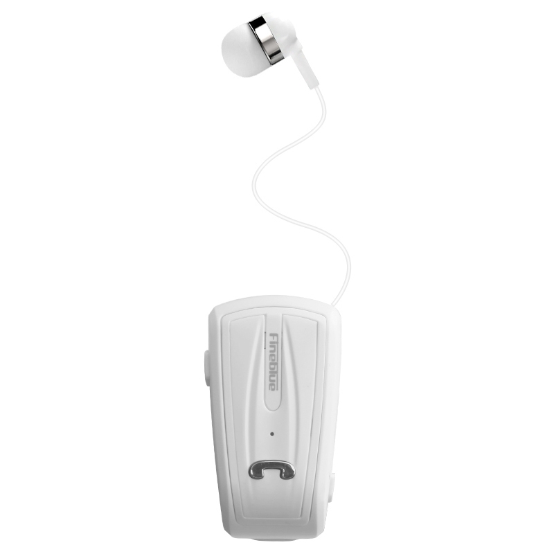 Fineblue F-V6 Lavalier Pull Cable Bluetooth 4.0 Earphone(White) Fineblue F-V6 Lavalier Pull Cable Bluetooth 4.0 Earphone(White)