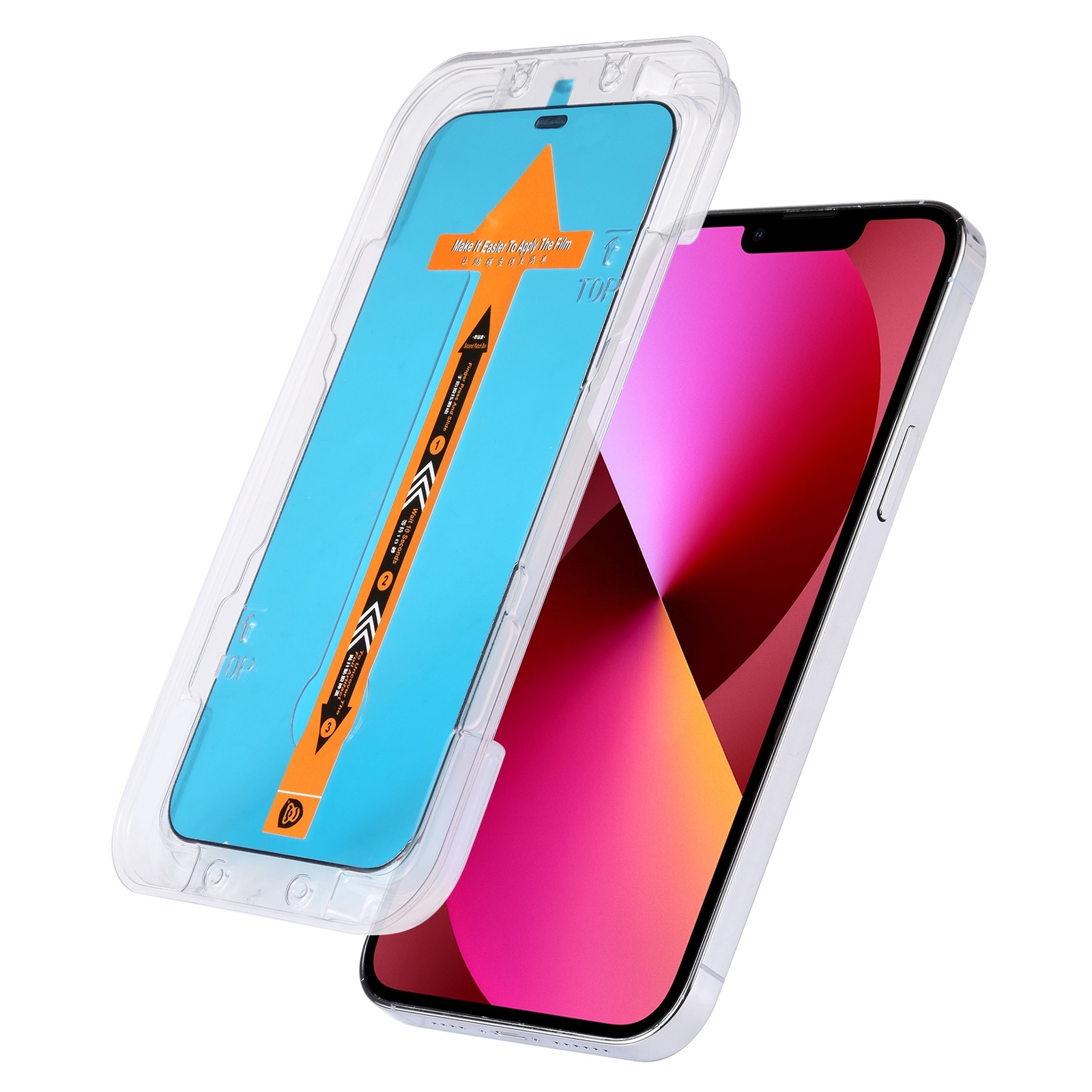 For iPhone 13 / 13 Pro Fast Attach Dust-proof Anti-static Tempered Glass Film For iPhone 13 / 13 Pro Fast Attach Dust-proof Anti-static Tempered Glass Film