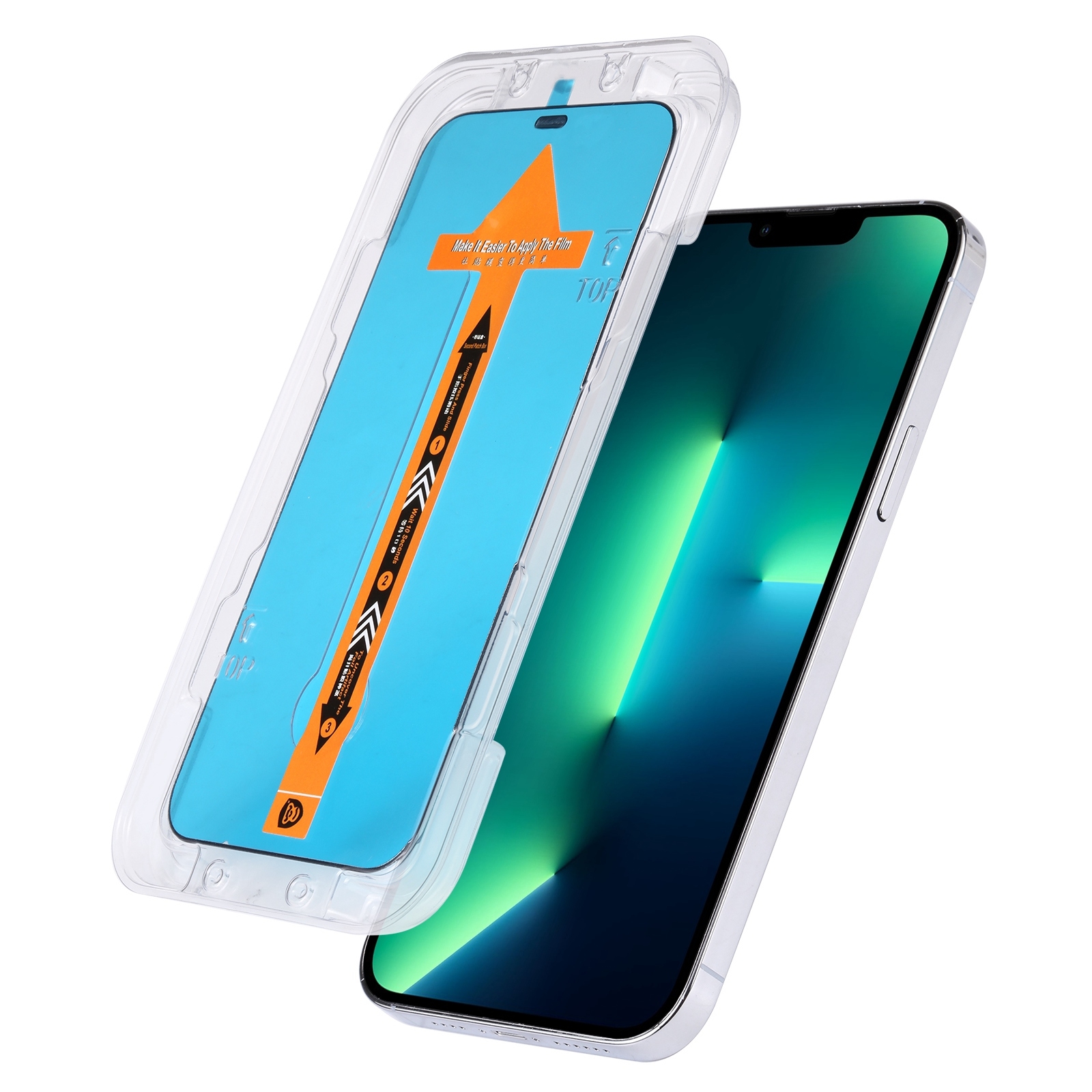 For iPhone 13 Pro Max Fast Attach Dust-proof Anti-static Tempered Glass Film For iPhone 13 Pro Max Fast Attach Dust-proof Anti-static Tempered Glass Film